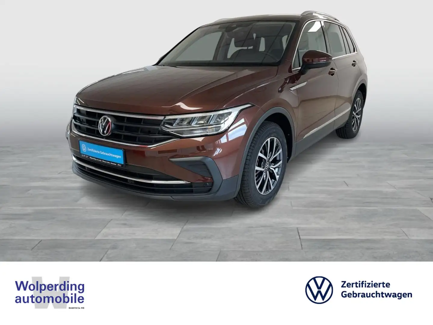Volkswagen Tiguan 1.5 TSI DSG Life Bluetooth Navi LED Klima Marrón - 1