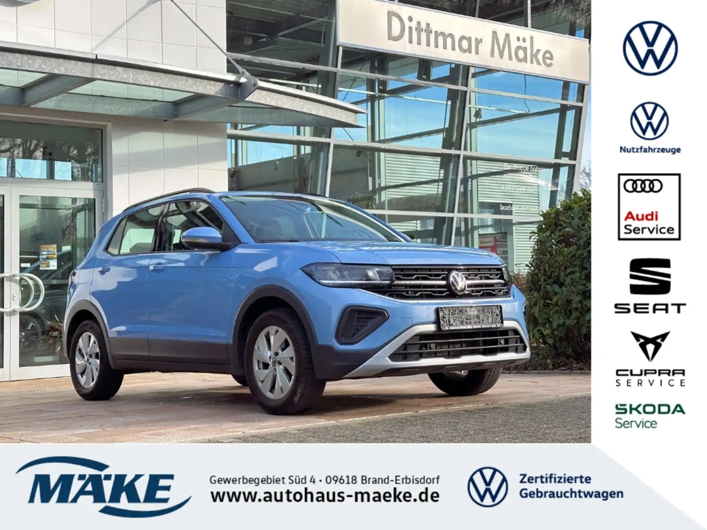 Volkswagen T-Cross Life 1.5 TSI DSG ACC LED AHZV RFK Blau - 1