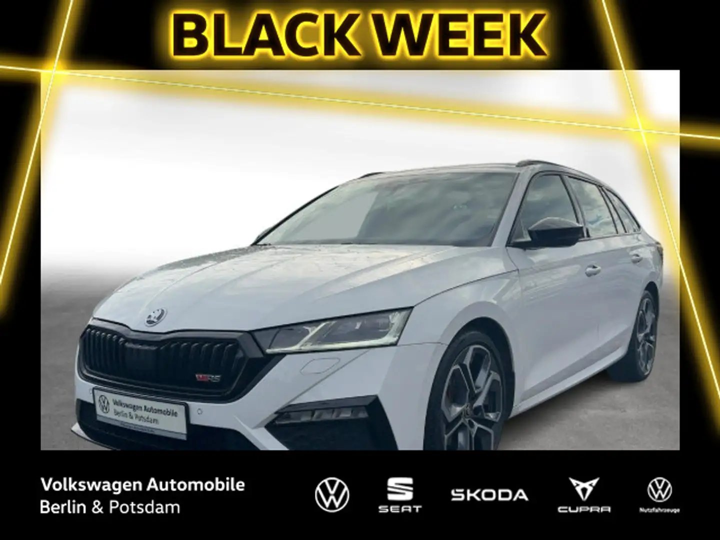 Skoda Octavia Combi RS 2.0TDI DSG 4x4 STHZG P-DACH LED Weiß - 1