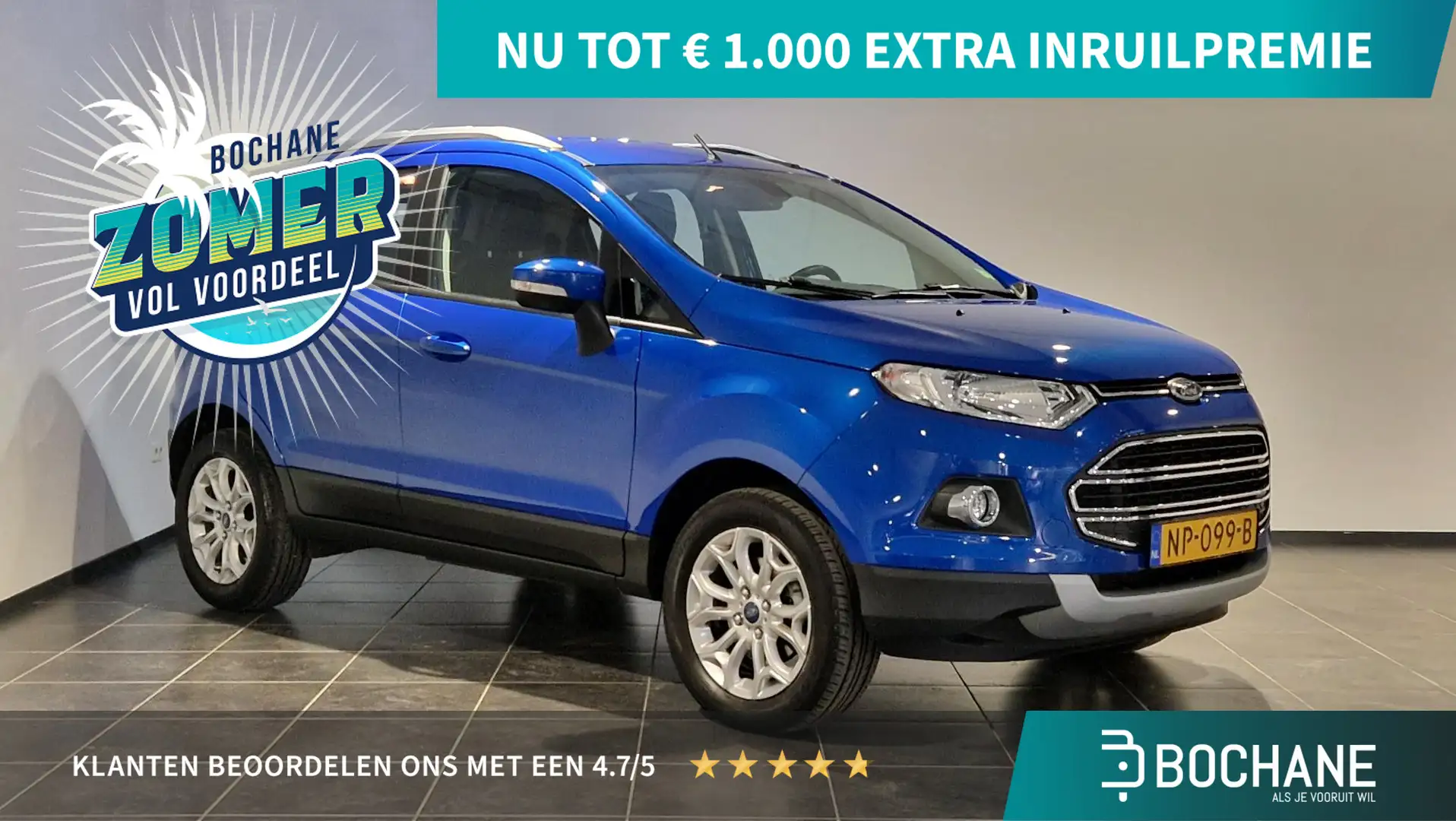 Ford EcoSport 1.0 EcoBoost Titanium | Navigatie | Camera | Stoel Blauw - 1