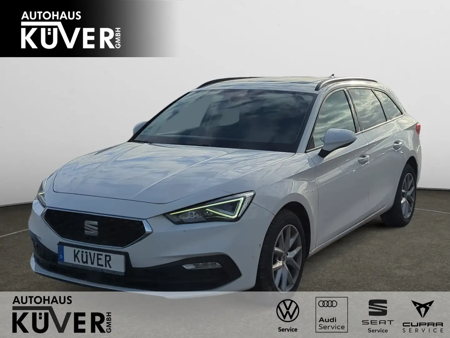 SEAT Leon ST 2,0 TDI Style DSG Navi+LED+ACC+Pano+Shzg Weiß - 1