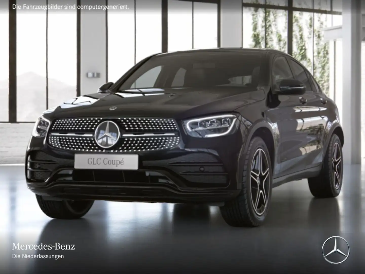 Mercedes-Benz GLC 200 Coupé 4M AMG+NIGHT+AHK+LED+KAMERA+KEYLESS Schwarz - 2