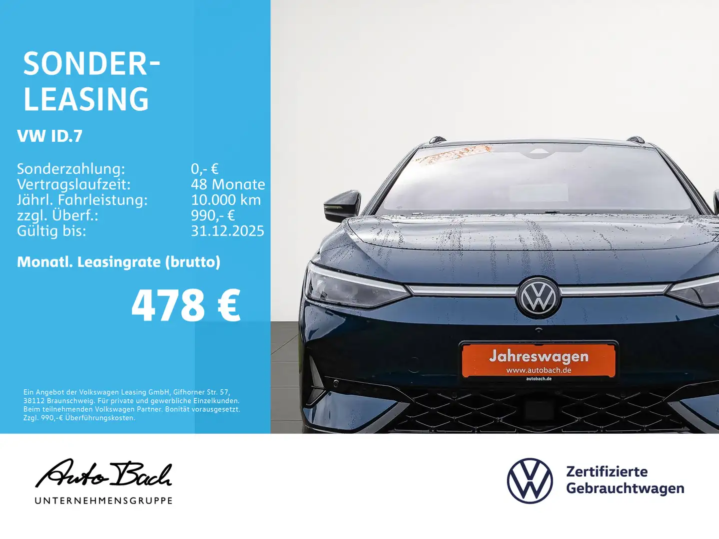 Volkswagen ID.7 Tourer GTX 4M Automatik Navi LED Panorama H Bleu - 2