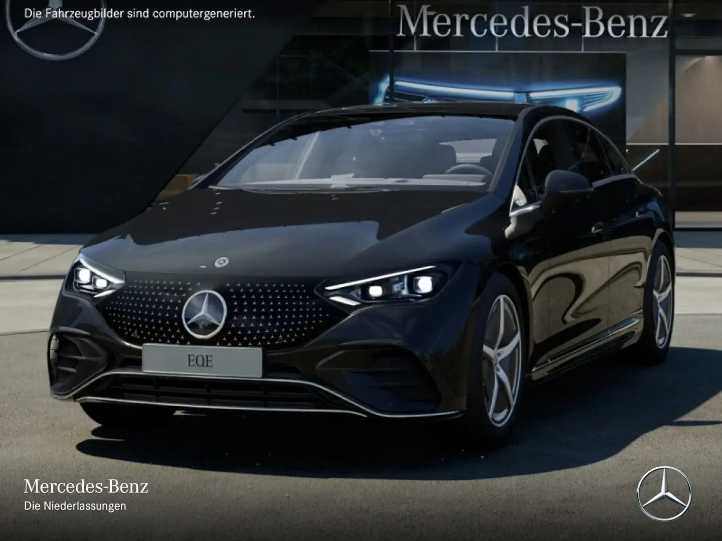Mercedes-Benz EQE 350 Sport-AMG ALU 20" Distronic Headup Leder Noir - 2