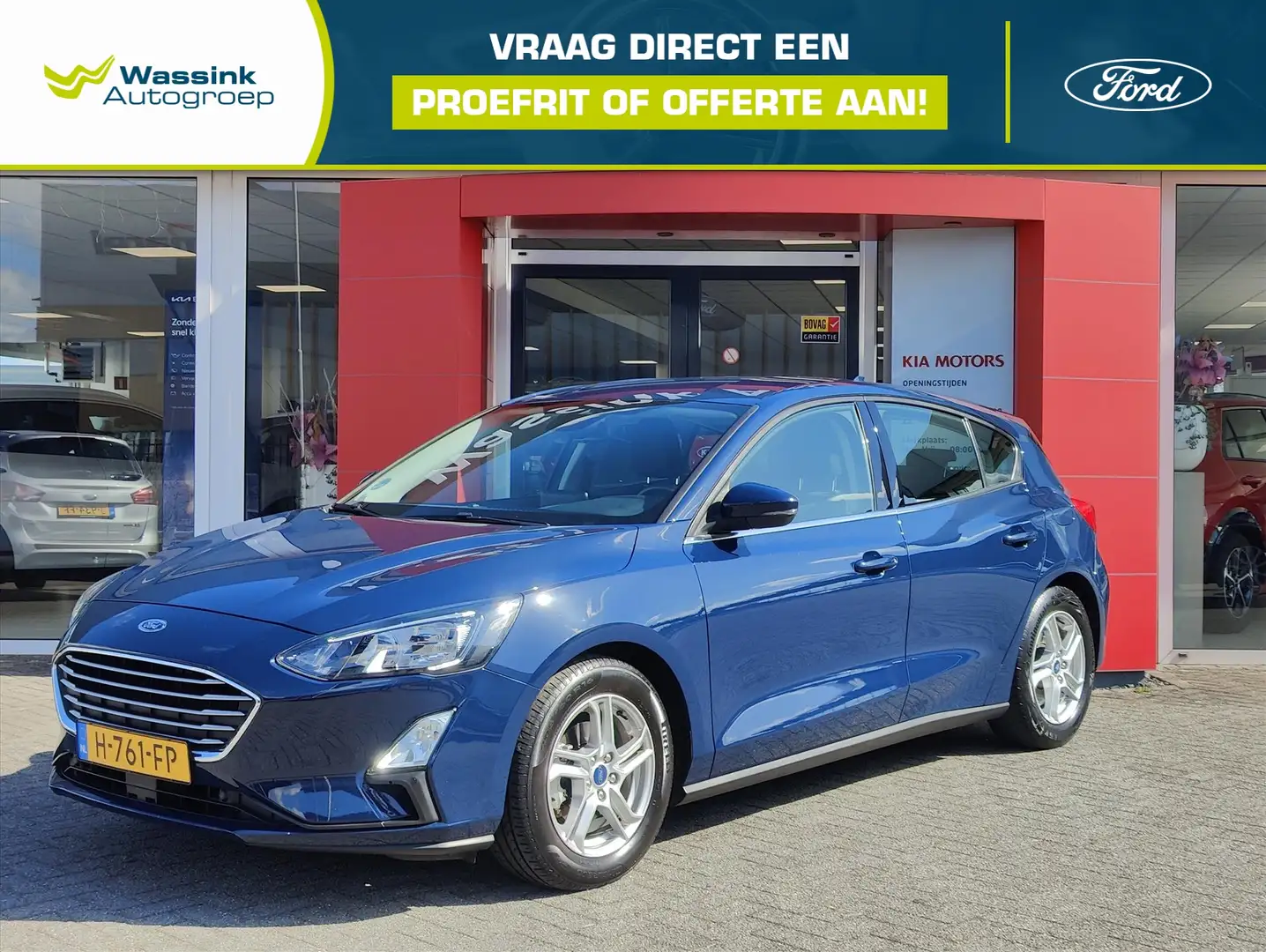 Ford Focus 1.0 EcoBoost 125pk Trend Edition Business | Naviga Blauw - 1