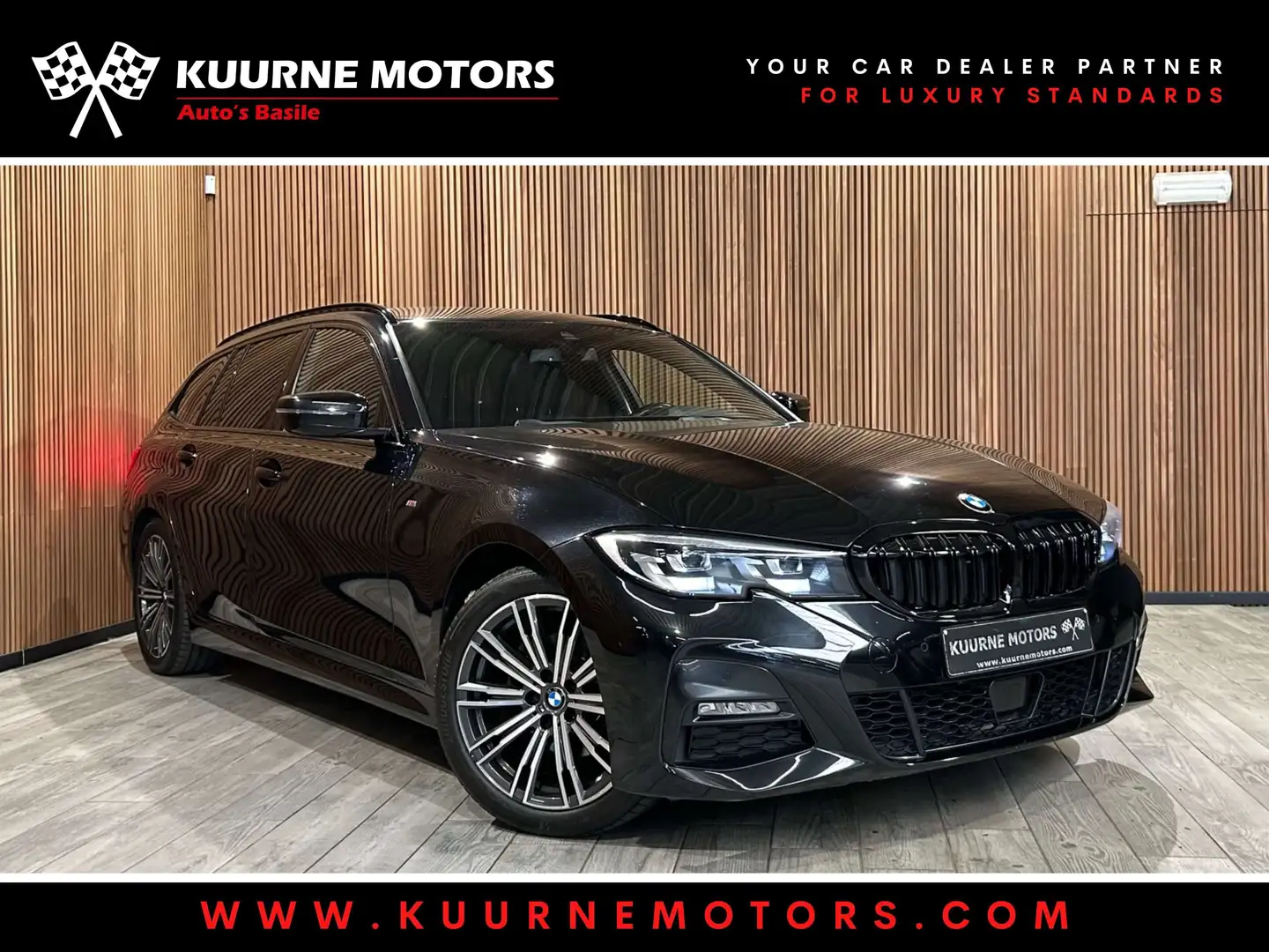 BMW 320 dA Touring M Pack Alu18\/Acc/Gps/Pdc *1j garantie* Noir - 1