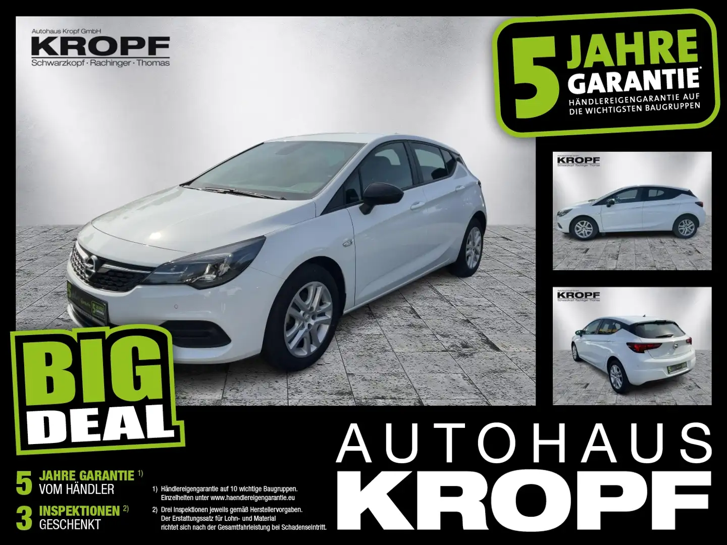 Opel Astra K 1.2 Turbo Edition LM LED W-Paket PDC Weiß - 1