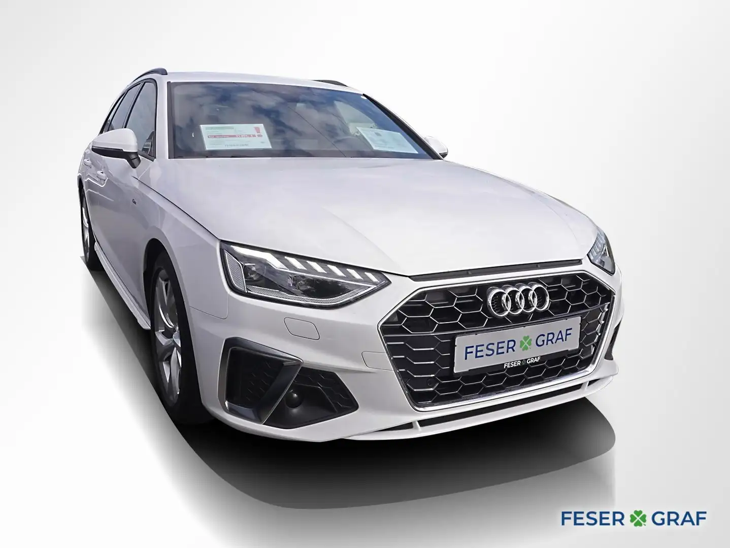 Audi A4 Avant 35 TDI S line Ext. AHK Matrix RüKa PDC Blanc - 2