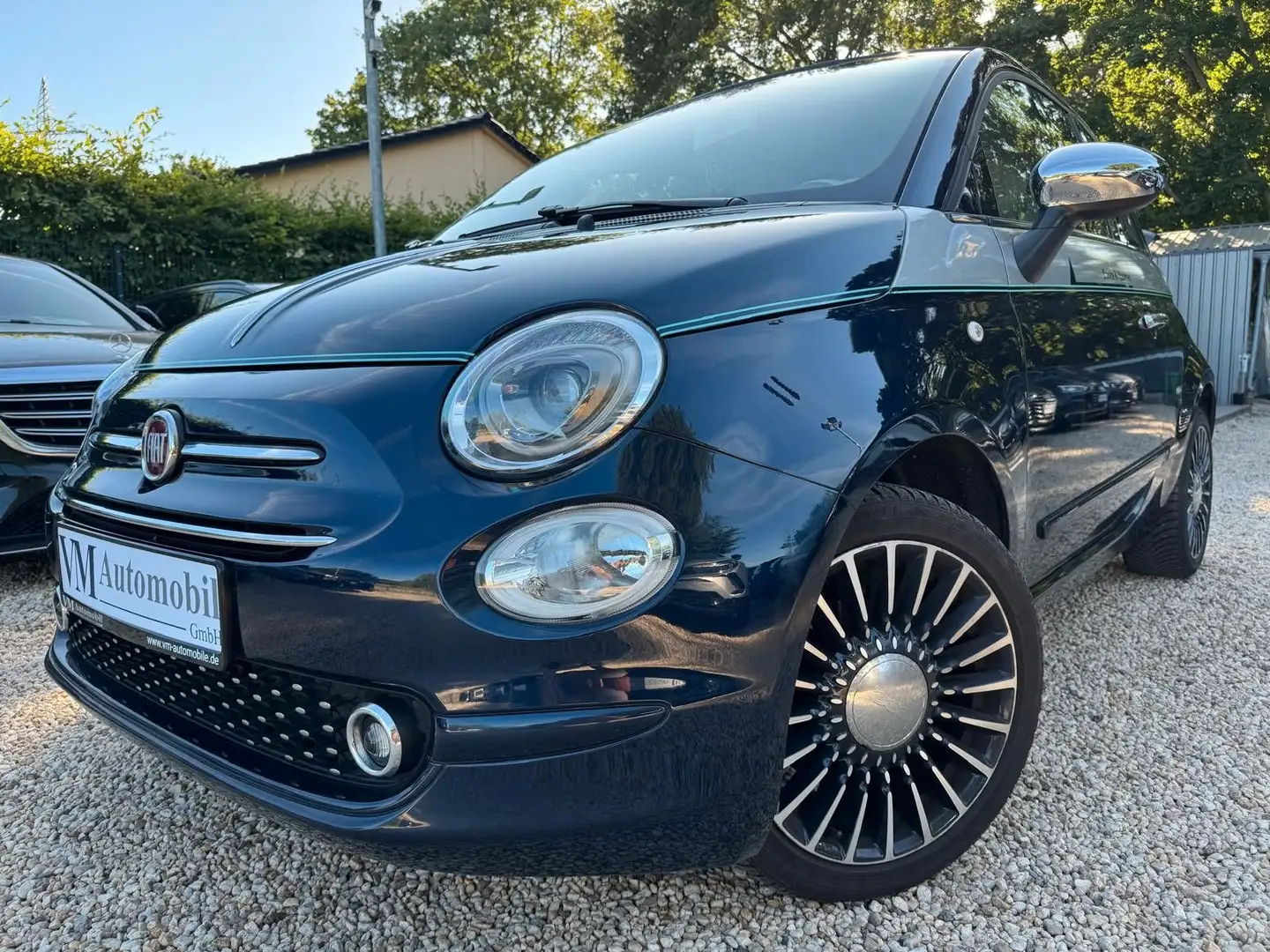 Fiat 500 Cabrio Automatik Riva EDITION Allwetter Bleu - 1