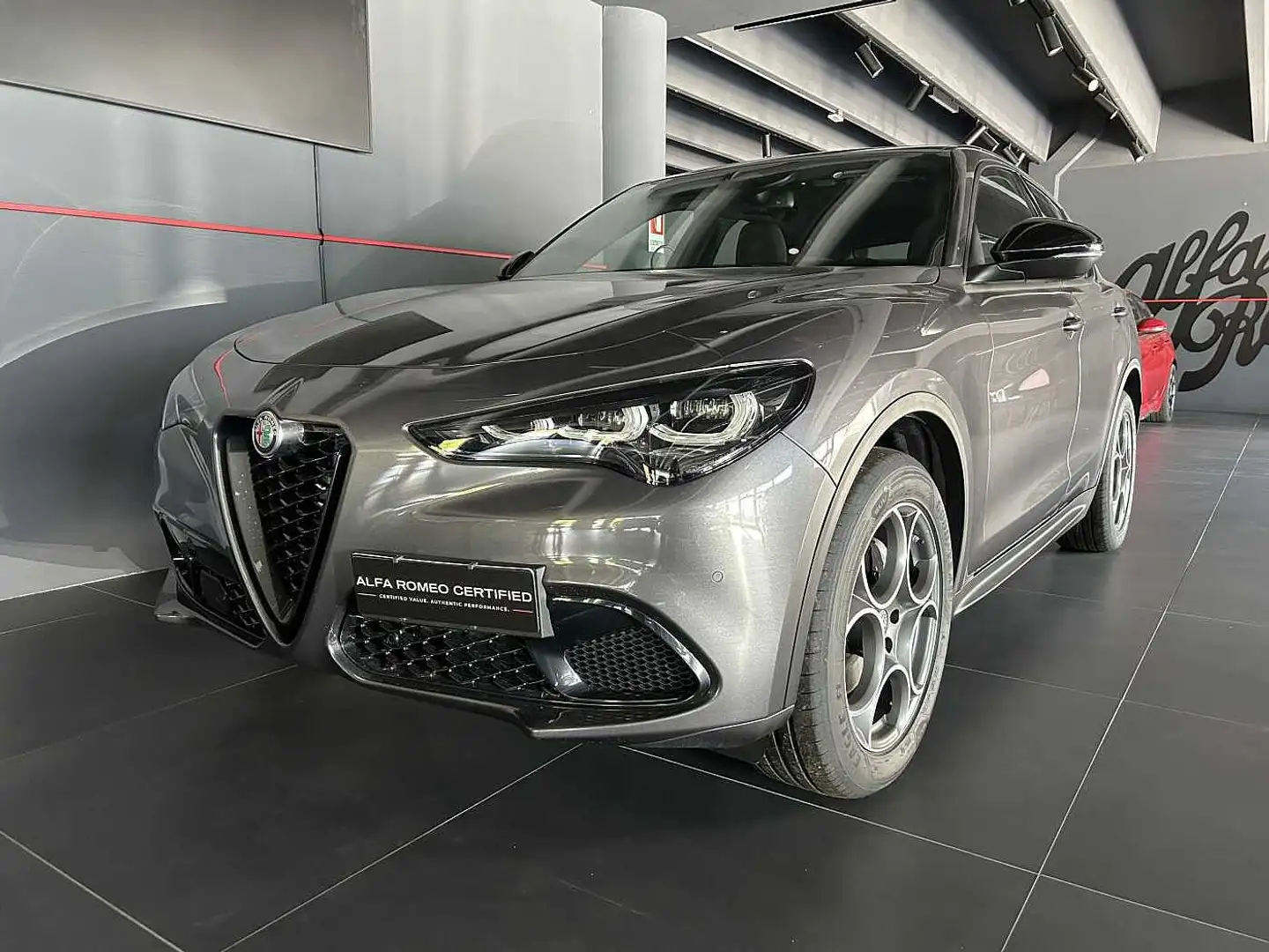 Alfa Romeo Stelvio 2.2 Turbodiesel 210 CV AT8 Q4 Sprint KM ZERO Grigio - 1