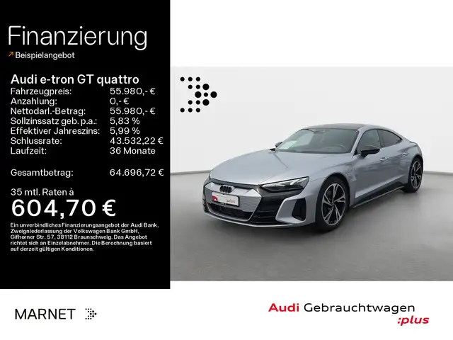 Audi e-tron GT e-tron GT qu*Navi*Matrix*B&O*Pano*Carbon*Audi Co