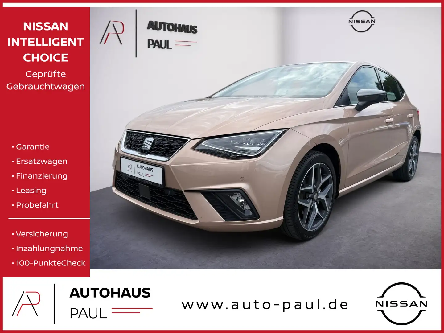 SEAT Ibiza 1.0 XCellence, LED,Full Link,Beats,Kamera Paars - 1