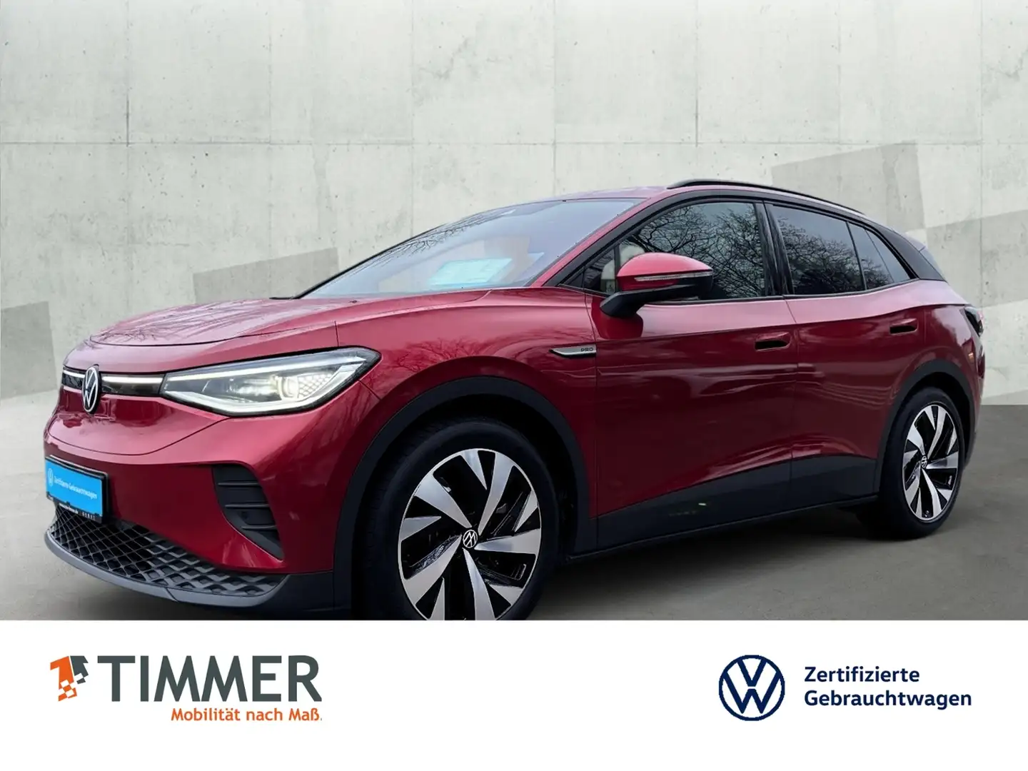 Volkswagen ID.4 PRO PERF. 82 kWh +AHK +CARPLAY +20" +IQ.LIGHT +RK Rot - 1