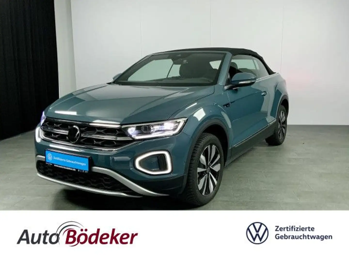 Volkswagen T-Roc Cabriolet 1.5 TSI DSG Move Garantie b. Navi Blauw - 1