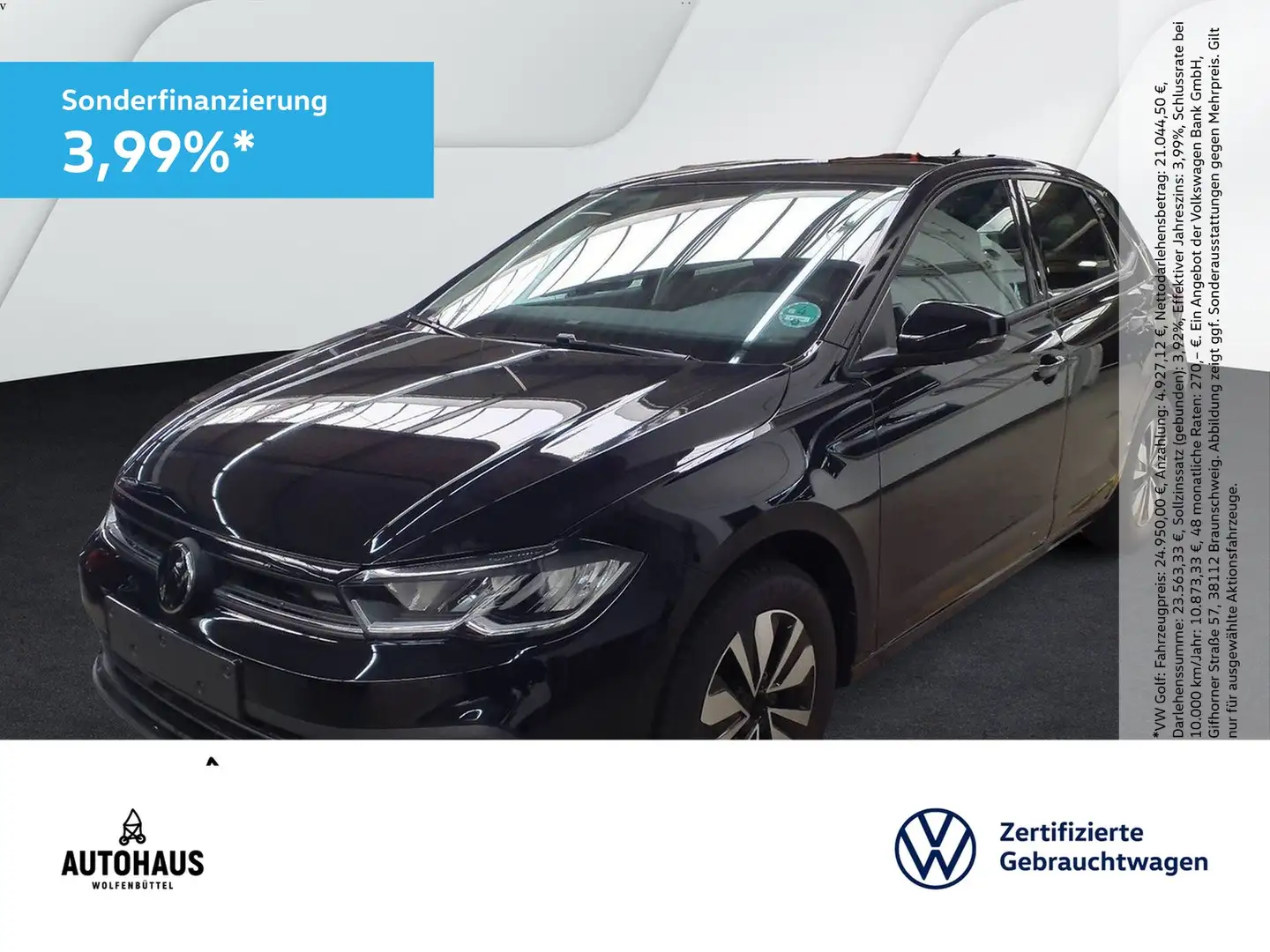 Volkswagen Polo Goal 1.0 TSI DSG ACC AHK KAMERA LED NAV SHZ Schwarz - 1