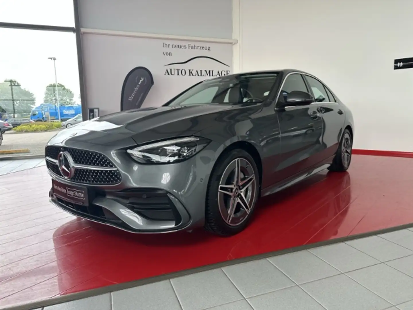 Mercedes-Benz C 180 C 180 AMG AHK+PANORAMA+MEMORY+TOTWINKELASSISTENT Gris - 2