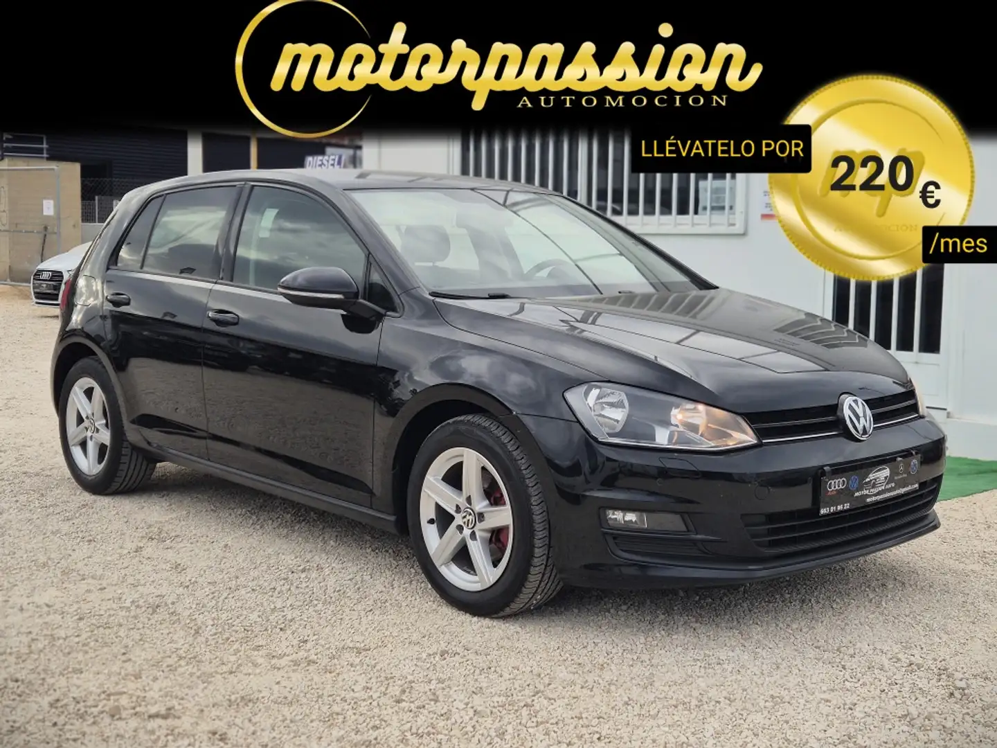 Volkswagen Golf Pequeño Manual de 5 Puertas Negro - 1