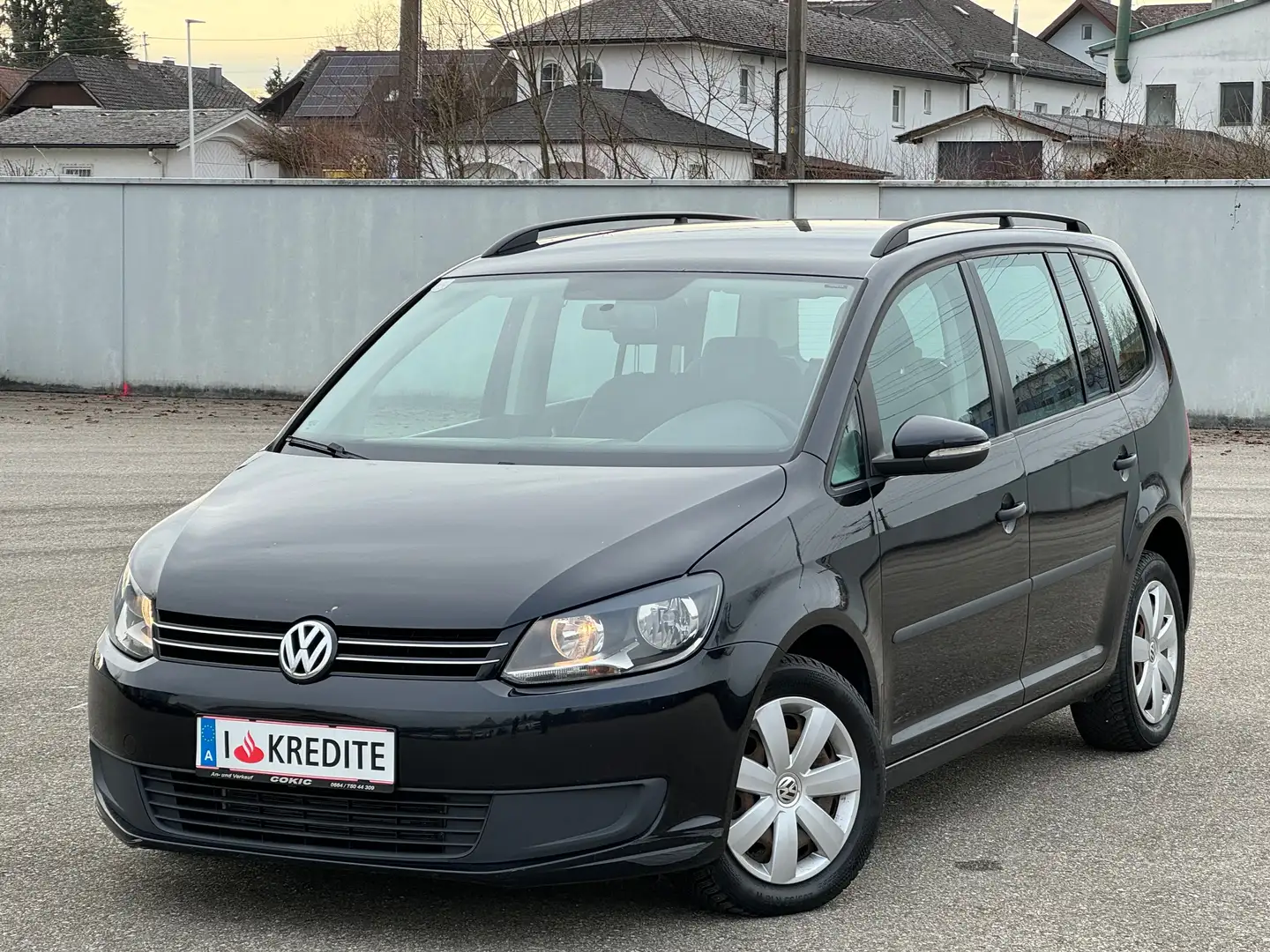 Volkswagen Touran Highline*7Sitzer*1.Besitz-Pickerl*Kredit*Gepflegt Noir - 1