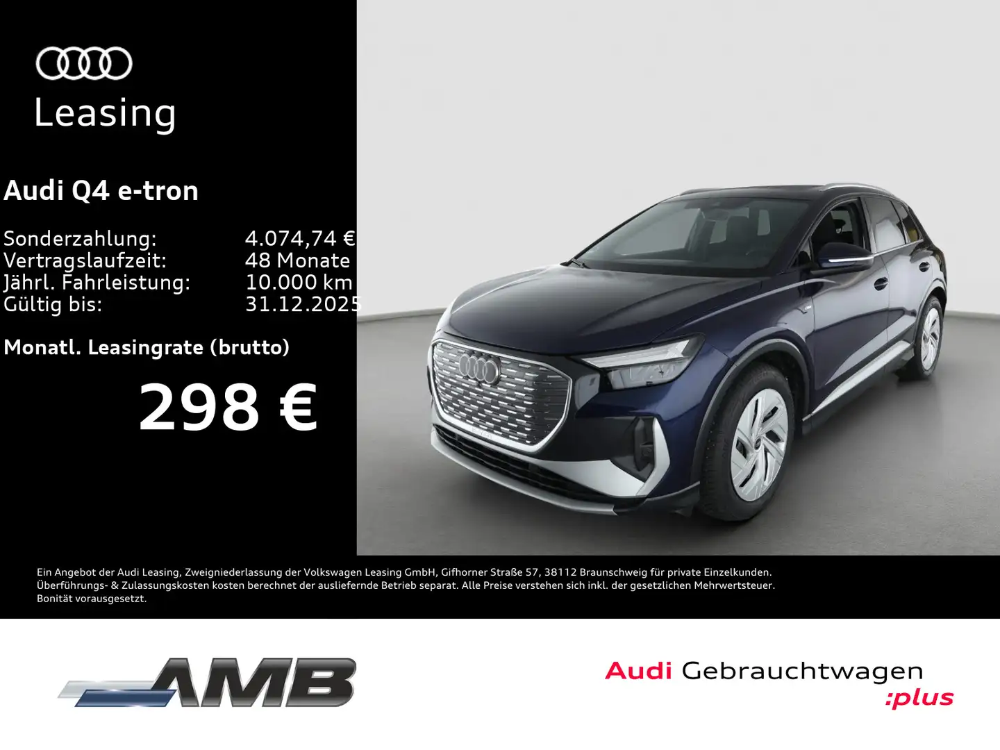 Audi Q4 e-tron Q4 e-tron S line 40 Standklima/Sportsitze/04. Blau - 1