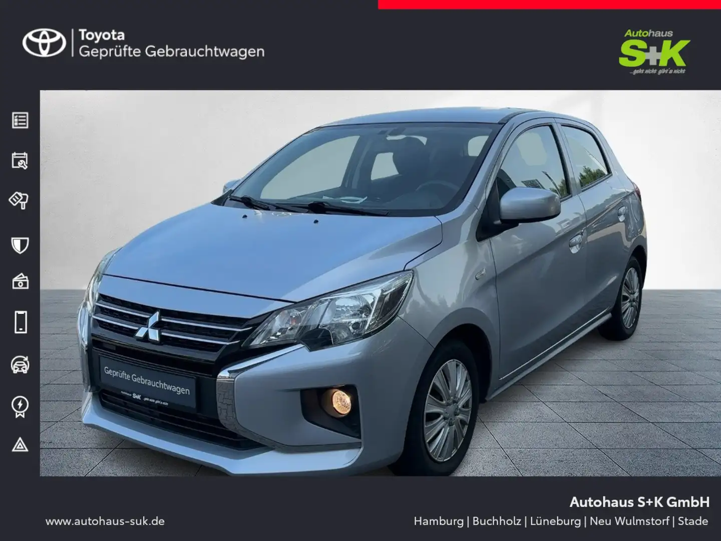 Mitsubishi Space Star Intro Edition*Klimaanlage*EPH hinten* Argento - 1