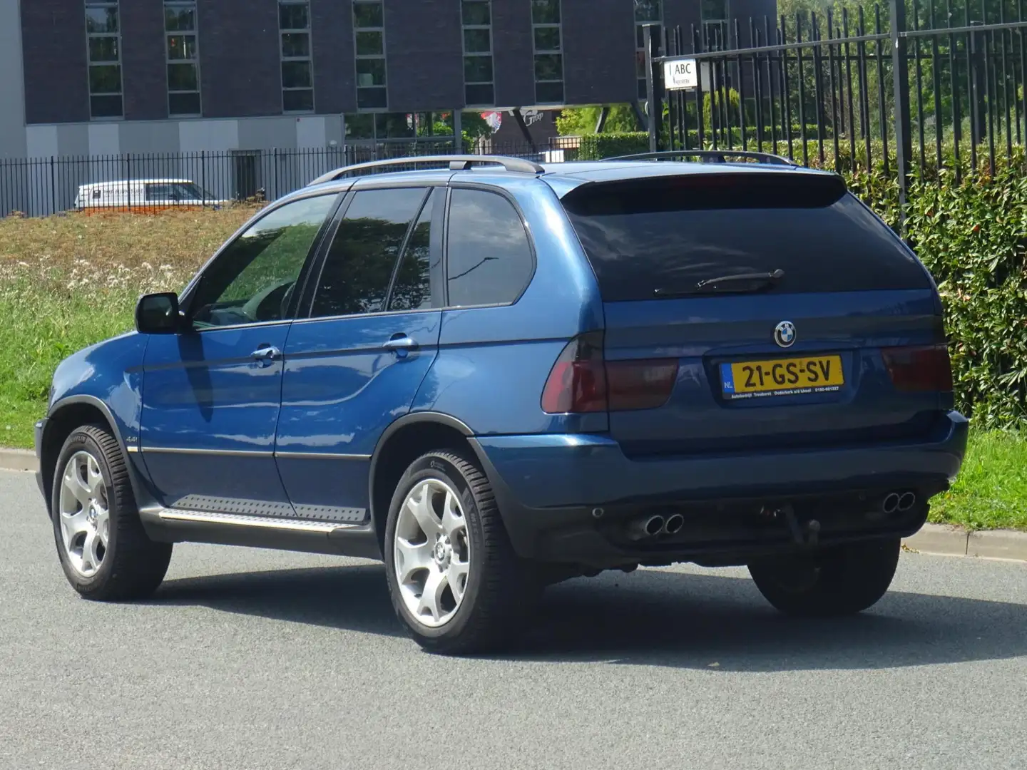 BMW X5 4.4i Executive AUTOMAAT LEER/NAVI/MEMORY/PDC/XENON Bleu - 2