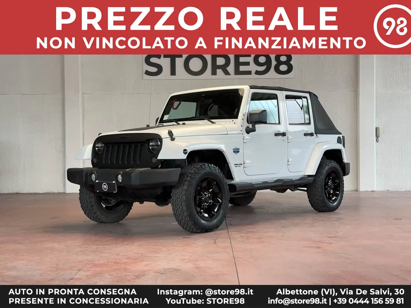 Jeep Wrangler Unlimited 2.8 crd Sahara *ARTIC/TRAINO/SOFT-TOP* Beyaz - 1