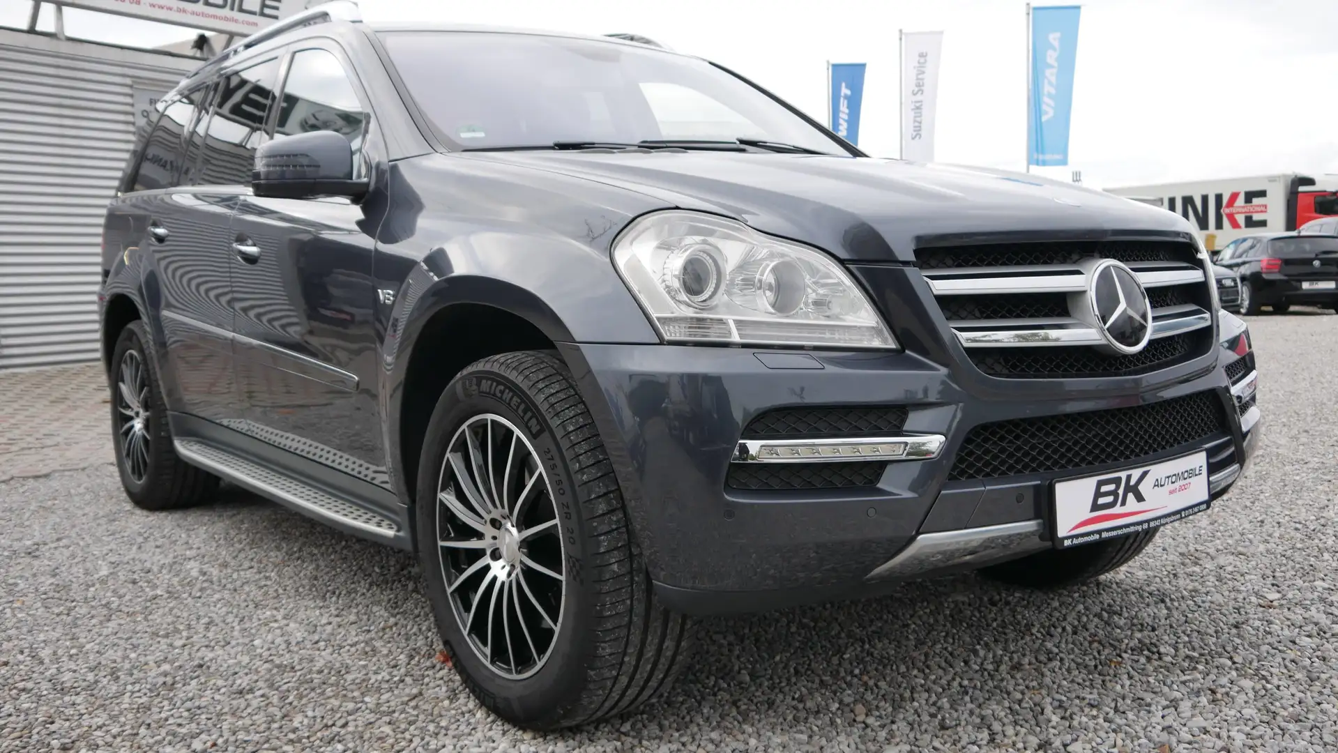 Mercedes-Benz GL 450 4,7 Keyless 7 Sitzer AHK Rückfahr Sitzheiz Navi Grau - 1