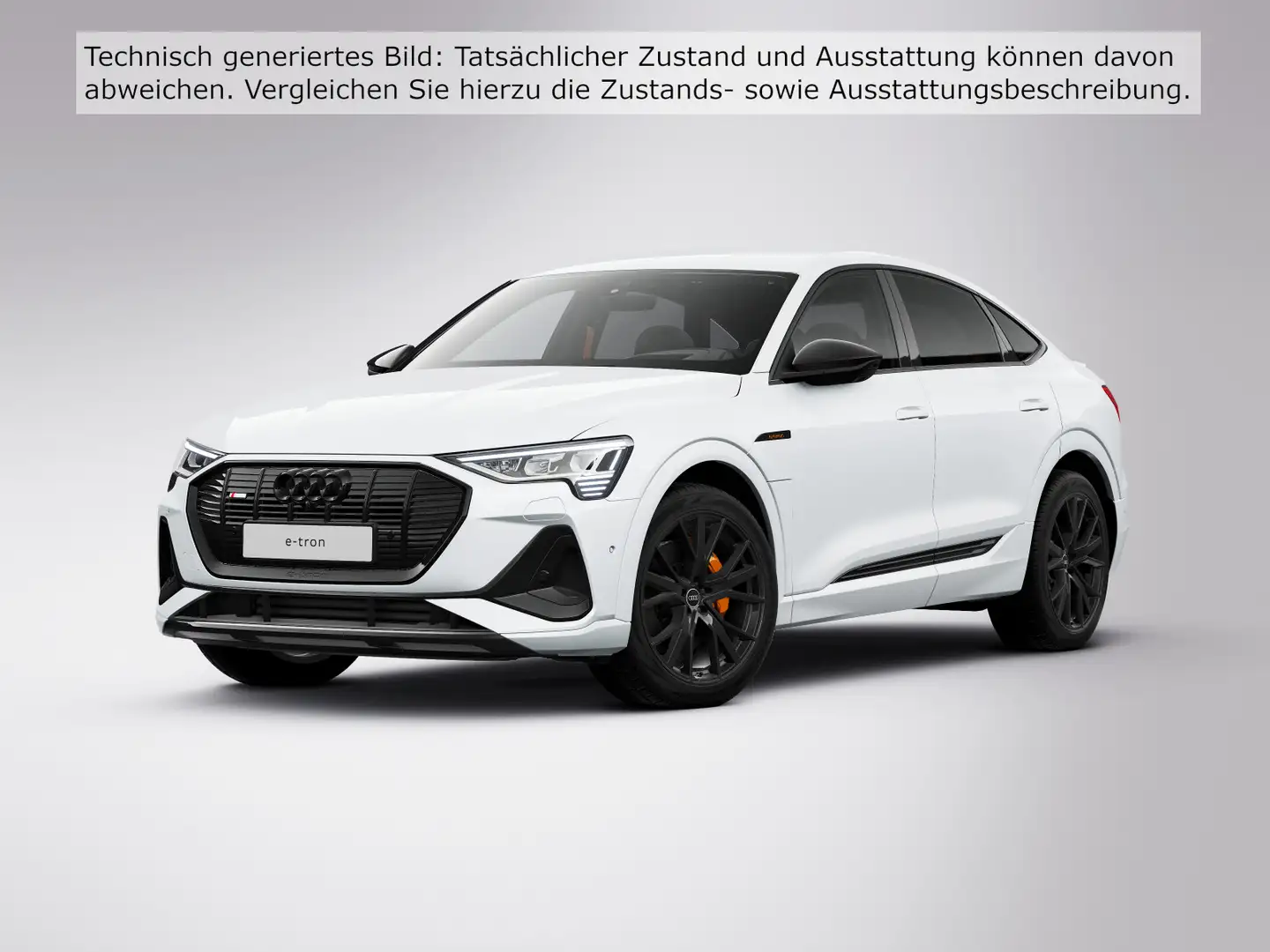 Audi e-tron 55 qu. S line Black Edit. Matri Weiß - 2