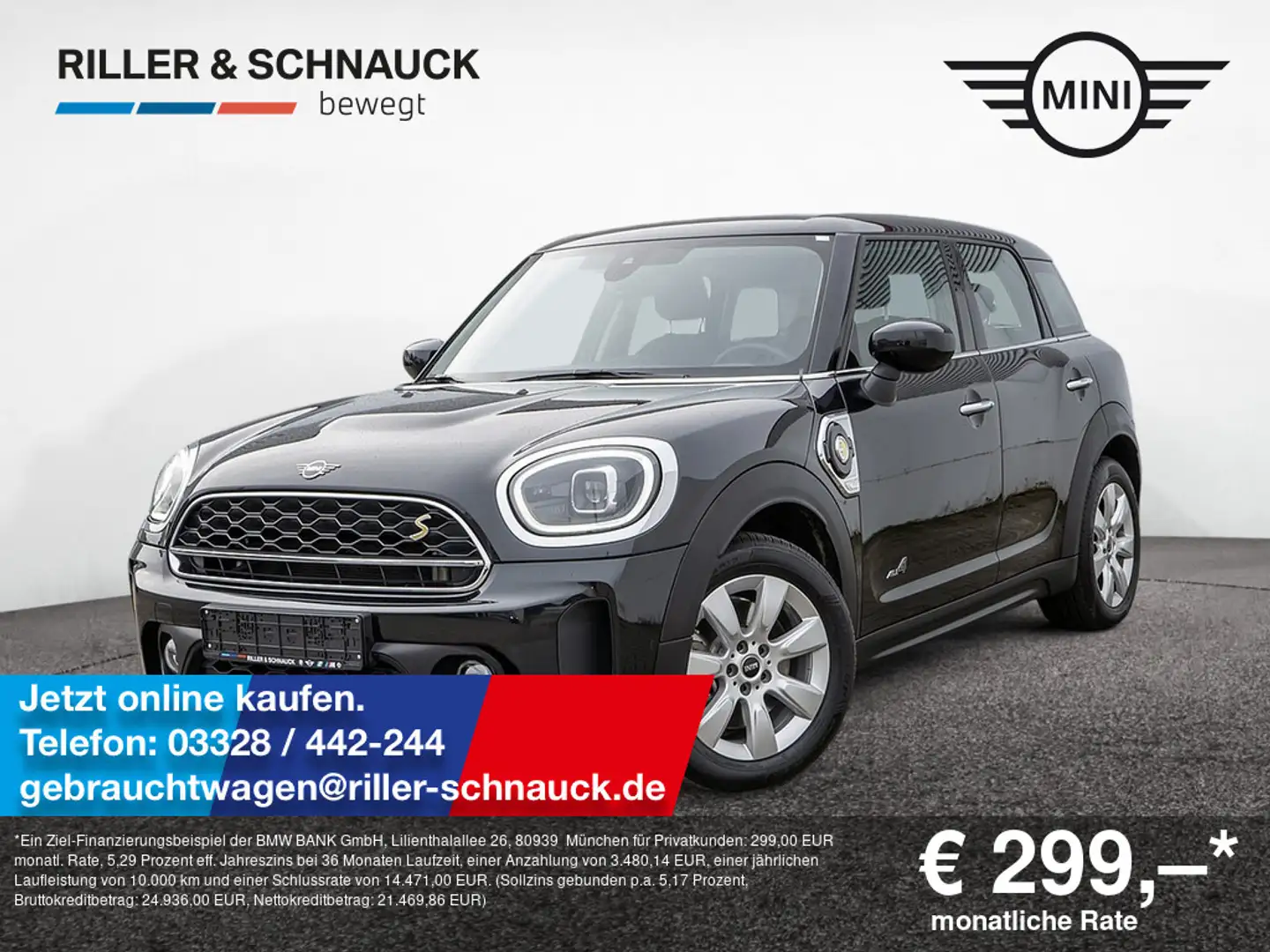 MINI Cooper SE Countryman Schwarz - 1
