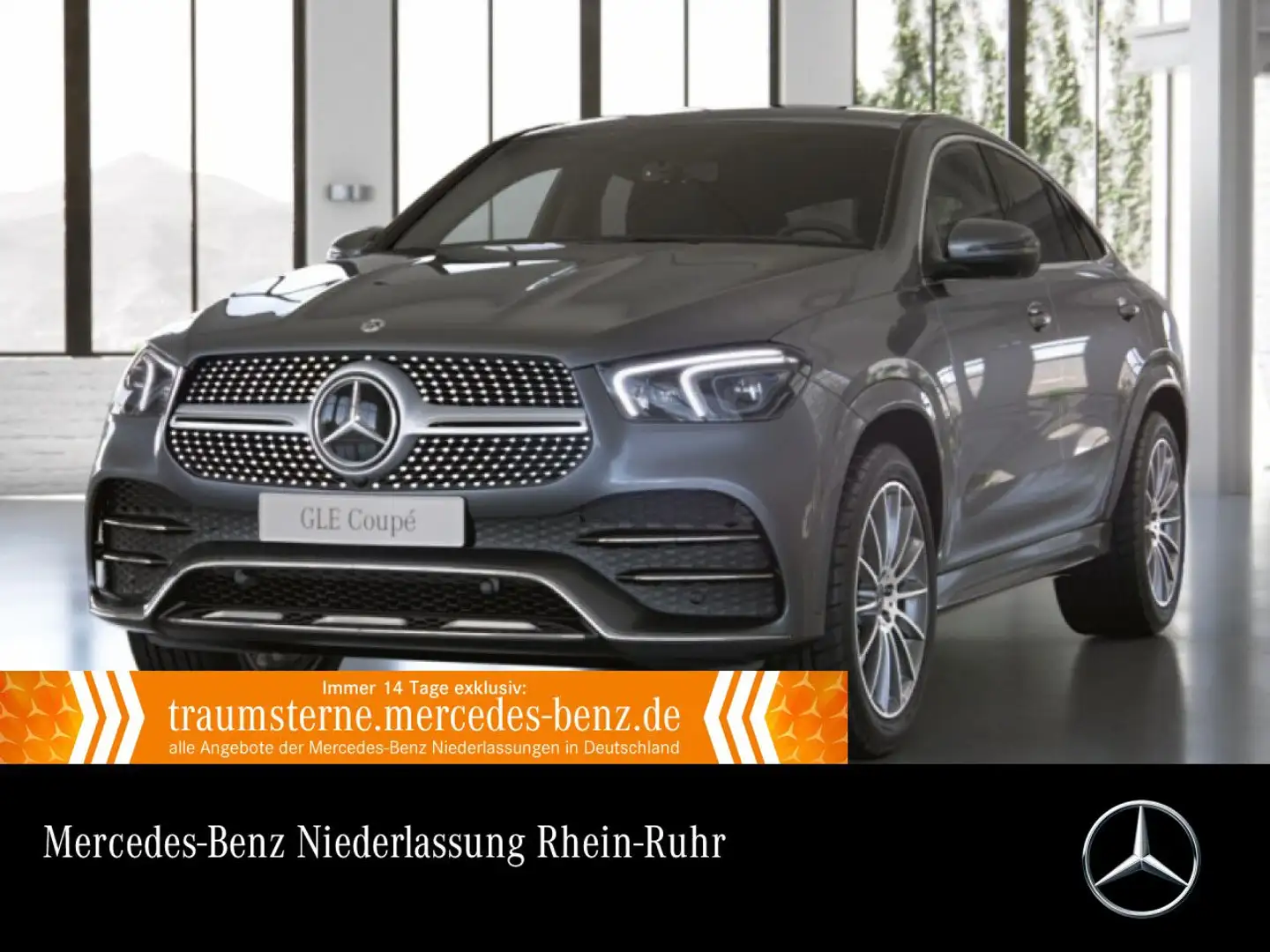 Mercedes-Benz GLE 350 e Coupé 4M AMG+360+MULTIBEAM+FAHRASS+21" Grijs - 1