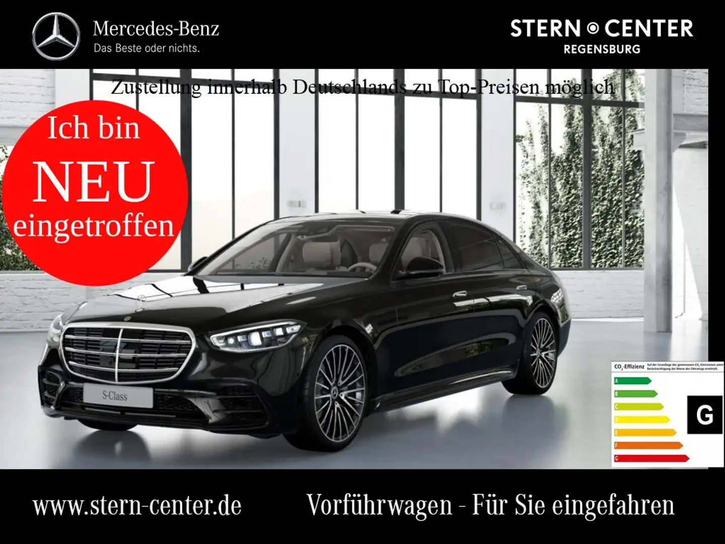 Mercedes-Benz S 580 4MATIC Limousine Langversion Sitzklima Schwarz - 1