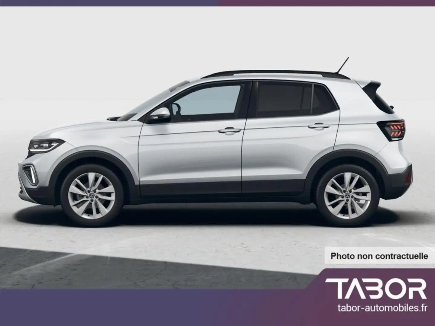 Volkswagen T-Cross 1.0 TSI 115 DSG IQ.Light 17p Argent - 2