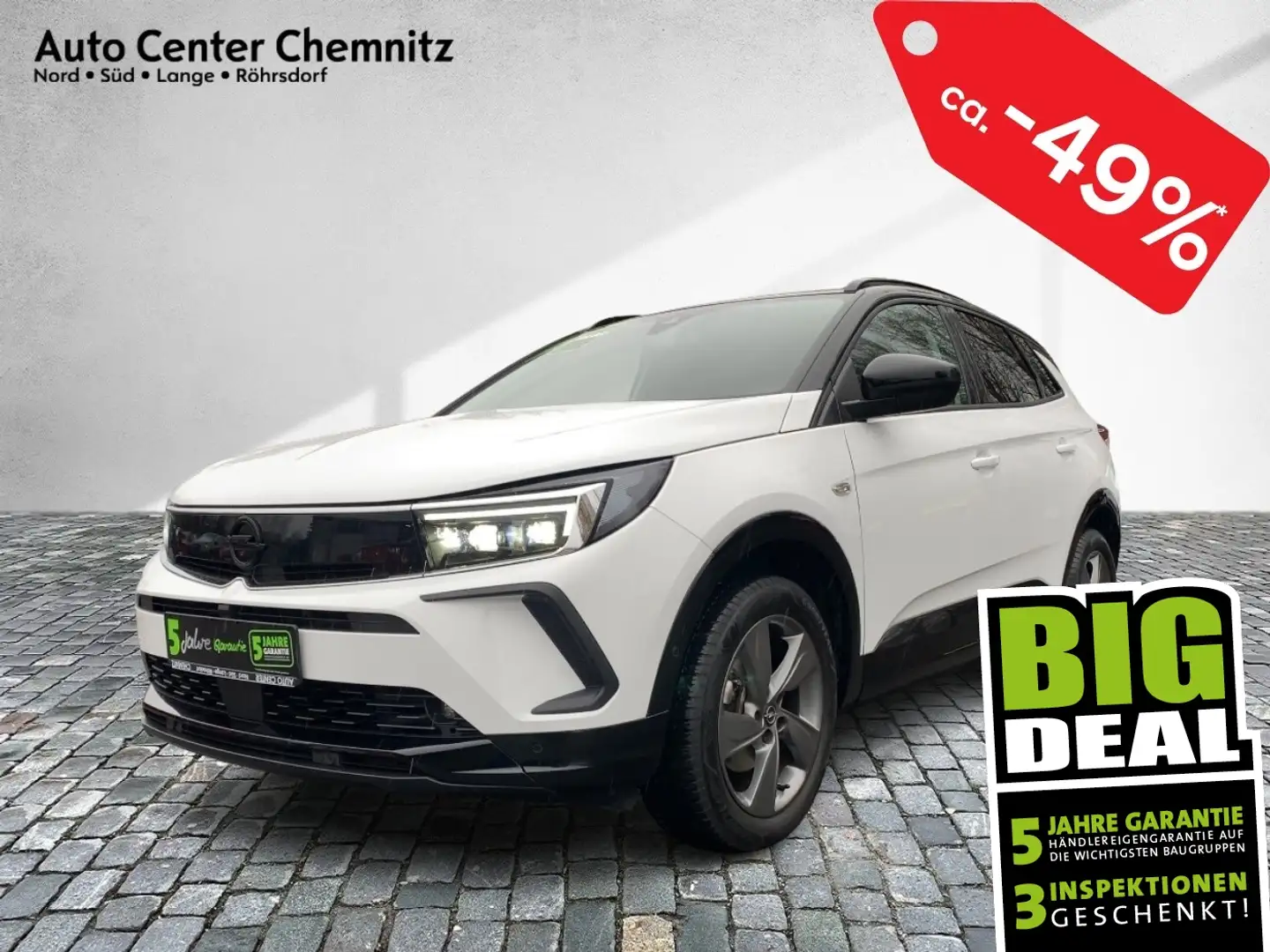 Opel Grandland AT8 GS Line BiLED/Navi/IntelliGrip Blanco - 1