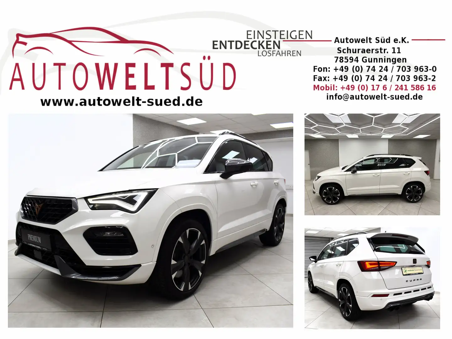 CUPRA Ateca VZ 2.0 TSI 4D LED Navi AHK DCC 360° Apple el.HEckk Weiß - 1