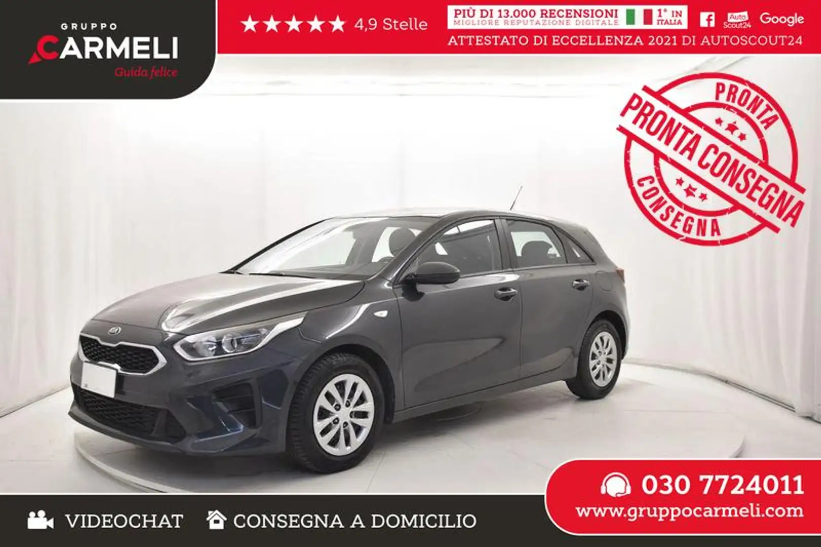 Kia Ceed / cee'd 1.0 t-gdi Business Class Comfort & Safety Pack Gris - 1