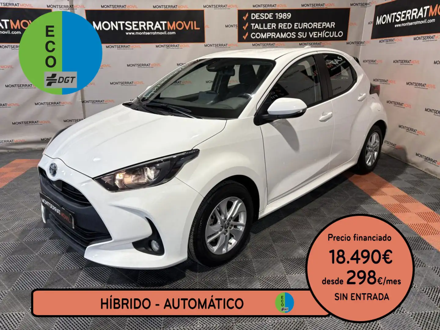 Toyota Yaris 120H 1.5 Active Tech Blanc - 1