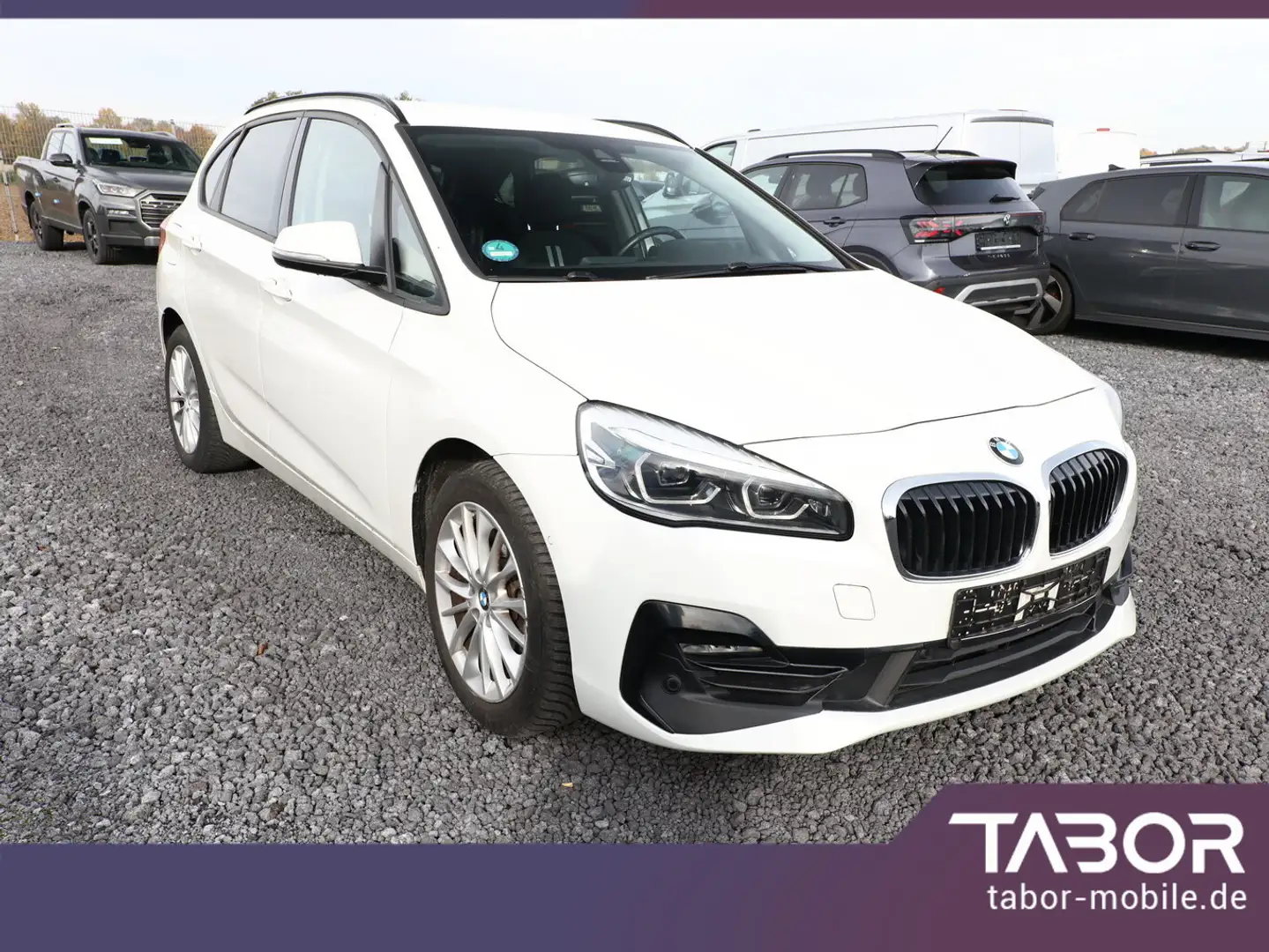 BMW 218 218i Active Tourer Steptronic Sport Line Nav AHK Weiß - 2