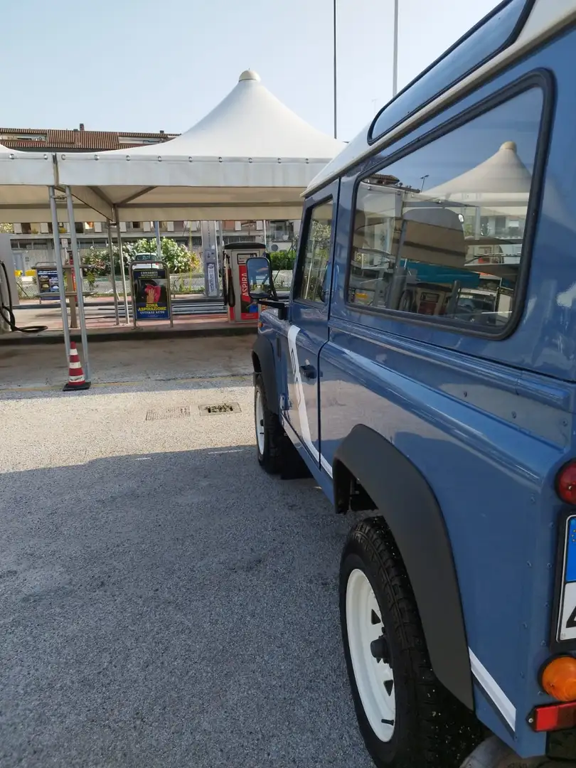 Land Rover Defender Pick -up top Bleu - 2