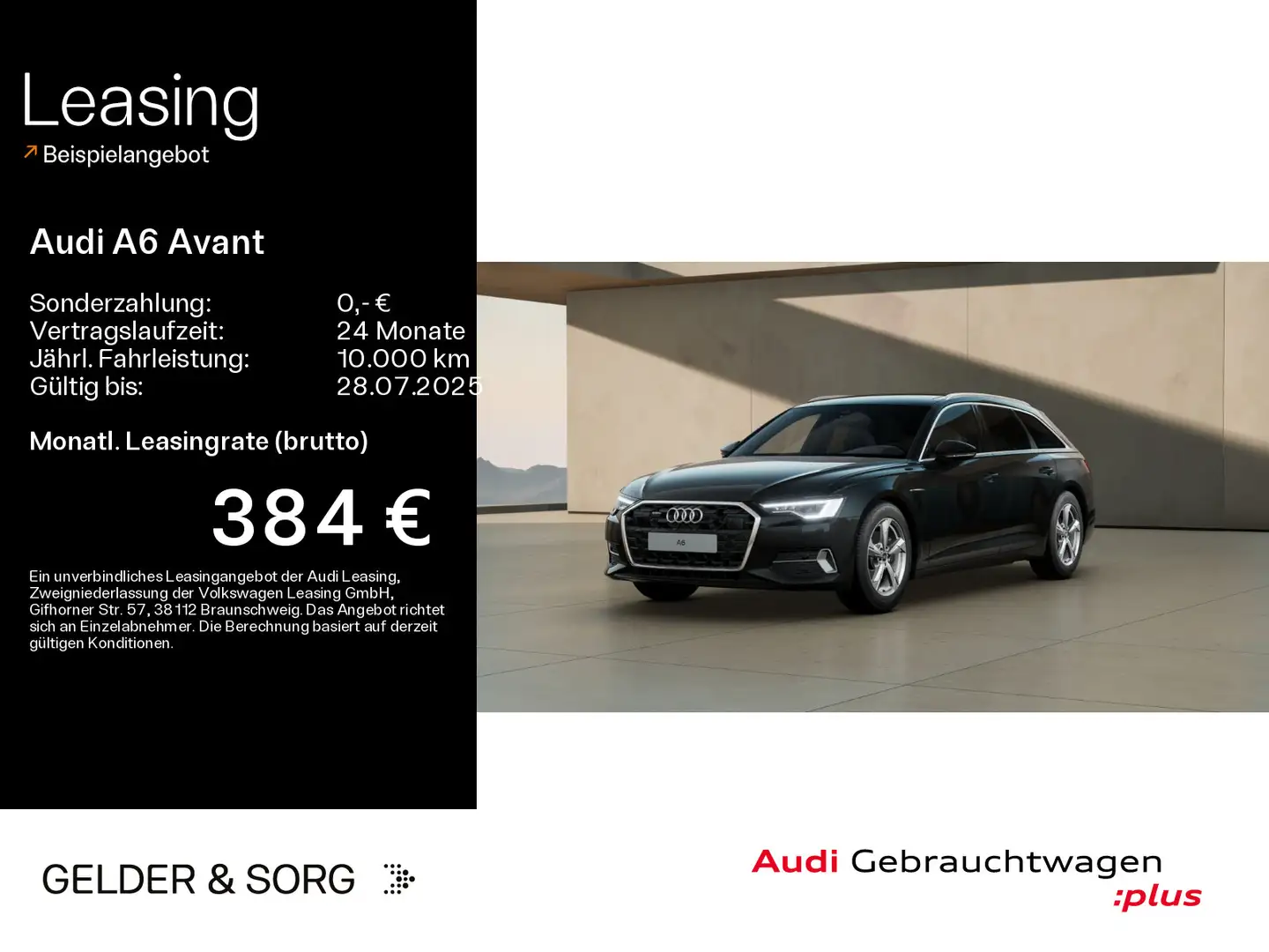 Audi A6 40 TDI quattro advanced Matrix*AHK*Pano Schwarz - 1