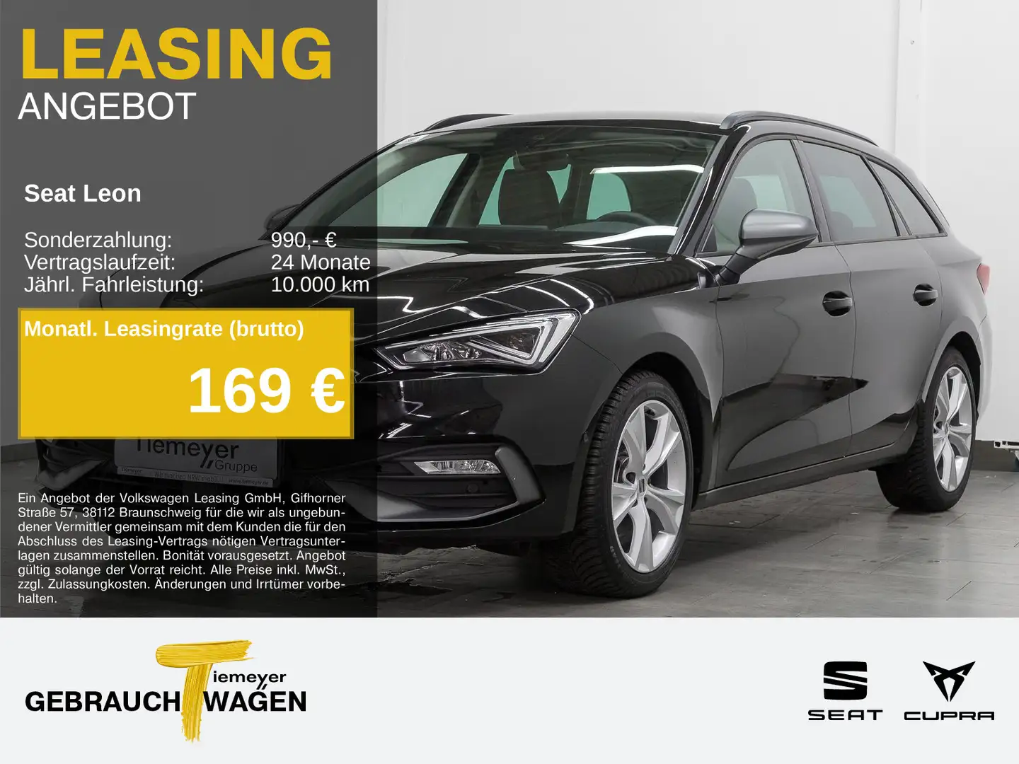 SEAT Leon Sportstourer 1.5eTSI DSG PARKLENK ALARM KAM Schwarz - 1