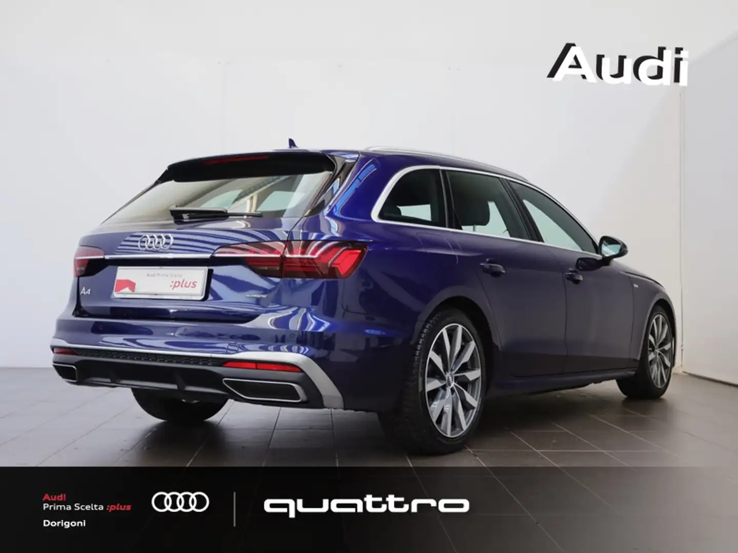 Audi A4 avant 40 2.0 tdi s line edition quattro 190cv s-tr Bleu - 2