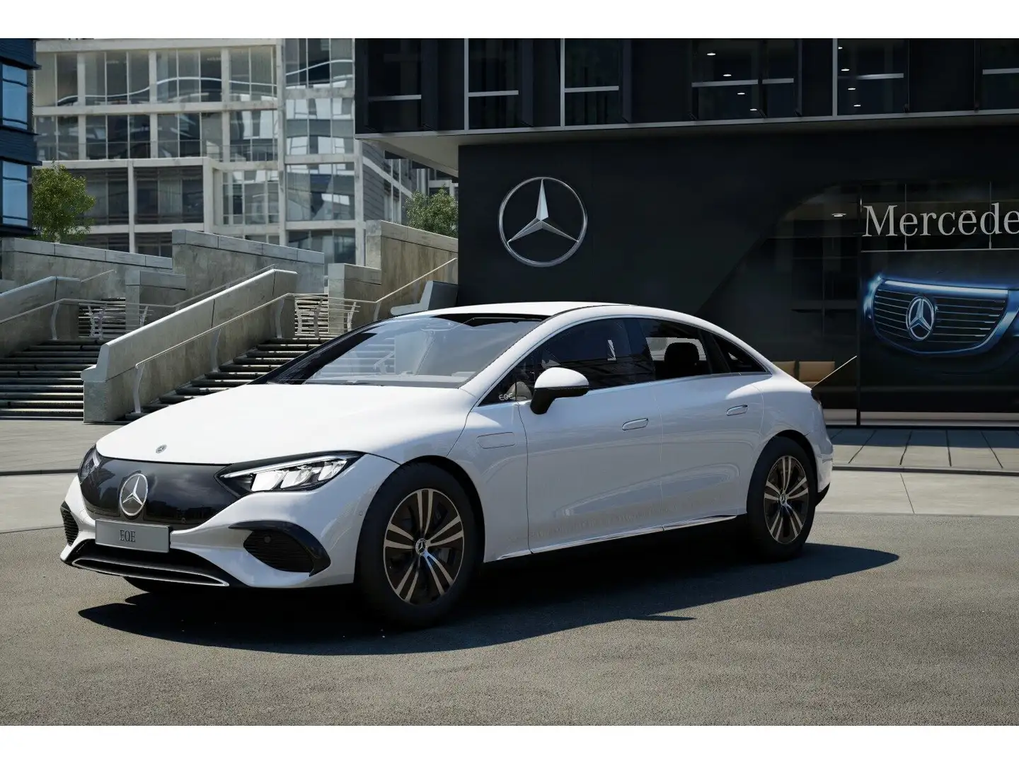 Mercedes-Benz EQE 300 #LEDER #SITZKLIMA #MEMORY #KEYLESS-GO Weiß - 2
