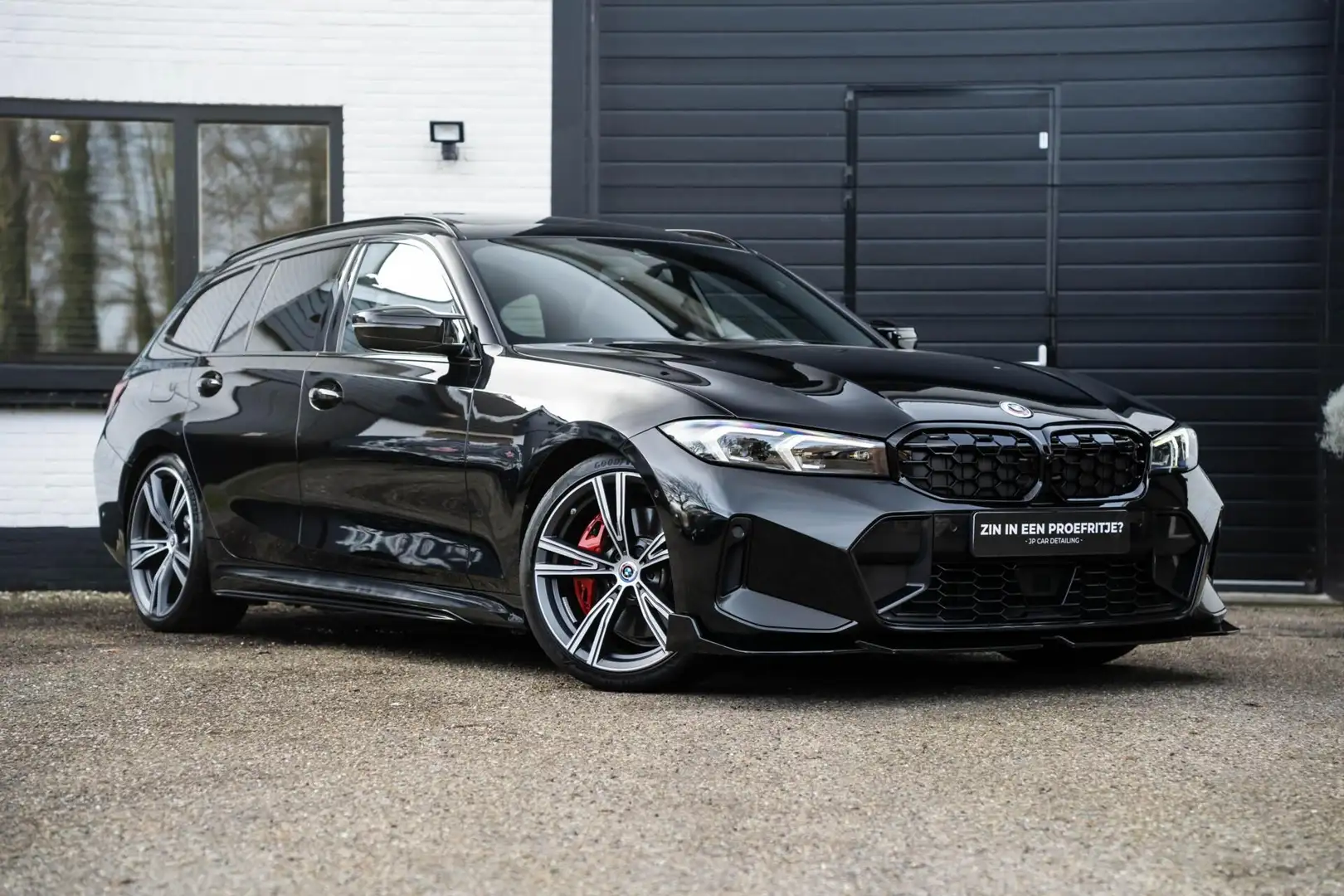 BMW 330 3-serie Touring 330e M Zetels Pano H&K HU Trekhaak Noir - 2