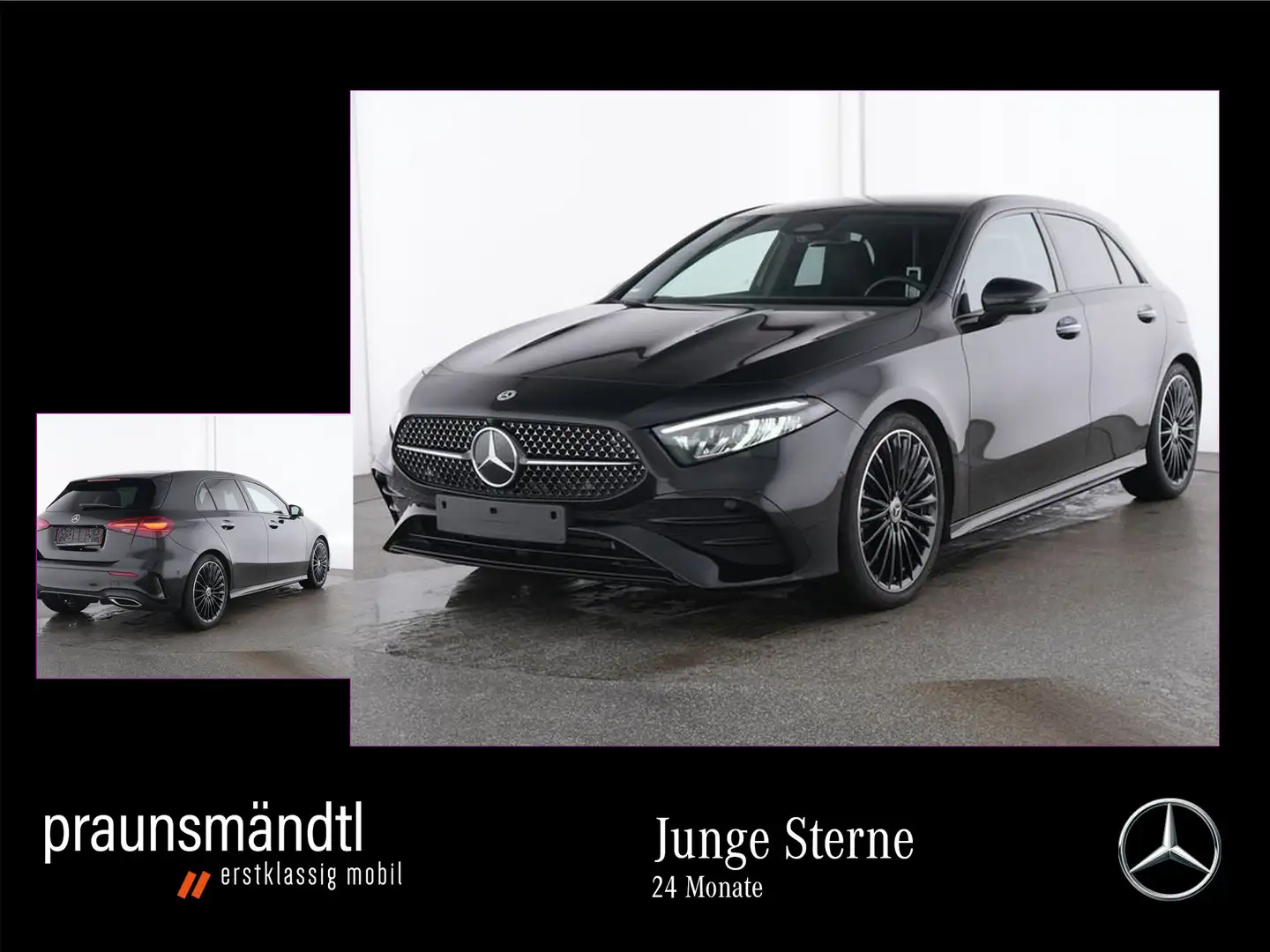 Mercedes-Benz A 220 d AMG Night MBUX/LED/Ambi/Totw/360°/19Zoll Noir - 1