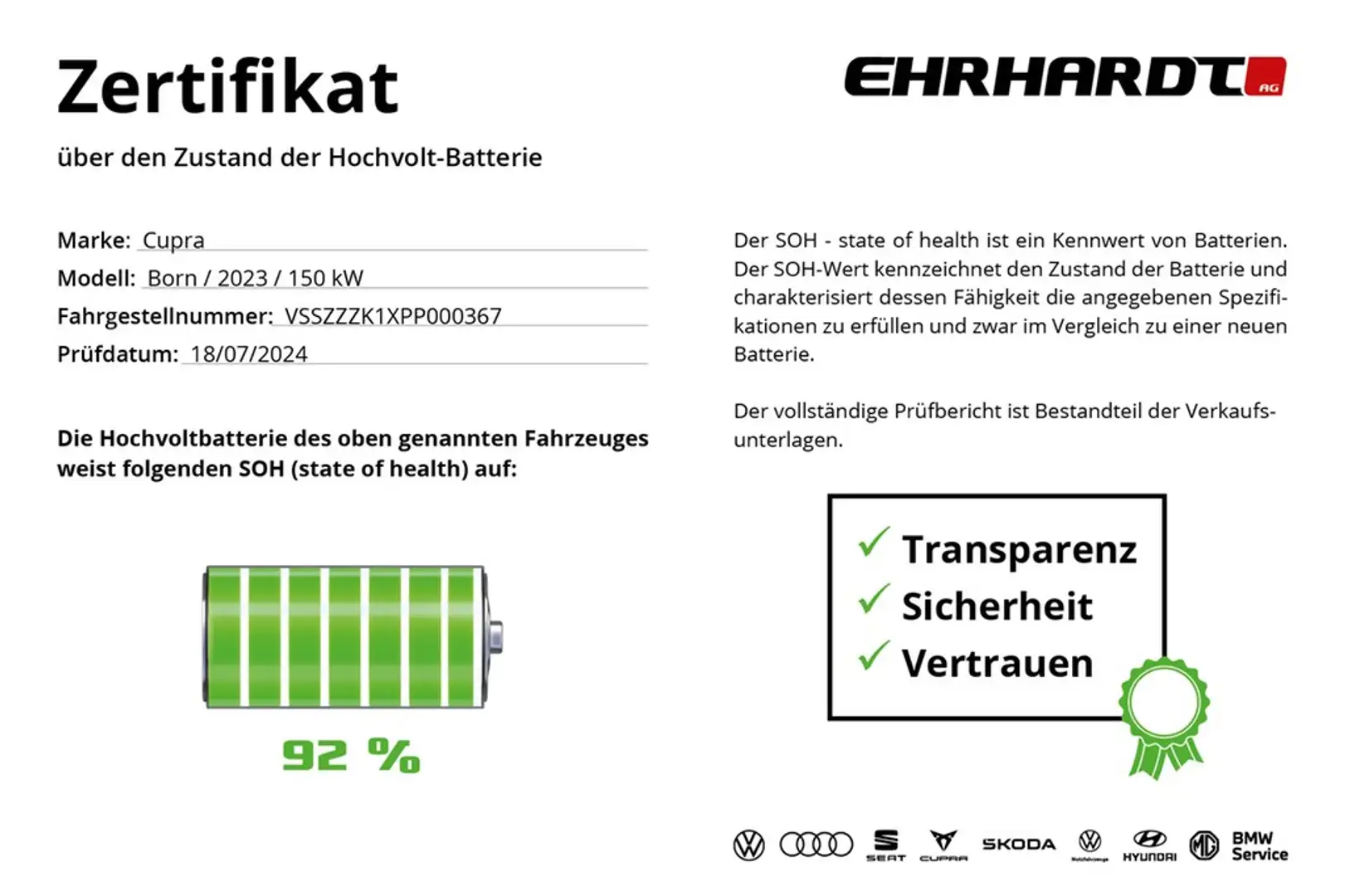 CUPRA Born 58 kwh DCC HEADUP*WÄRMEP*ACC*PARKL*KAMERA*SHZ*B... Blau - 2