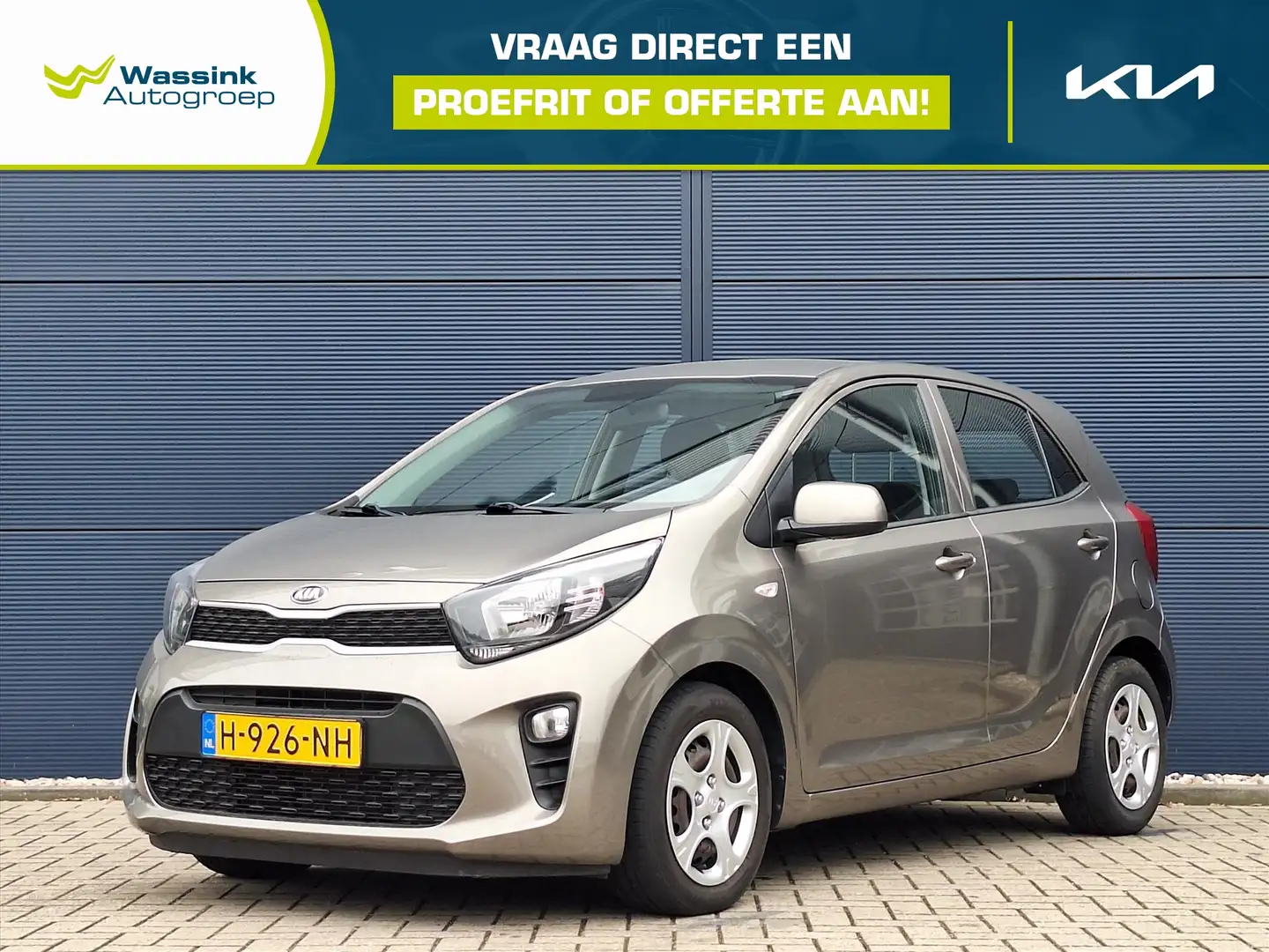 Kia Picanto 1.0 MPi 67pk 4-zits ComfortPlusLine | Airco | Appl Gris - 1