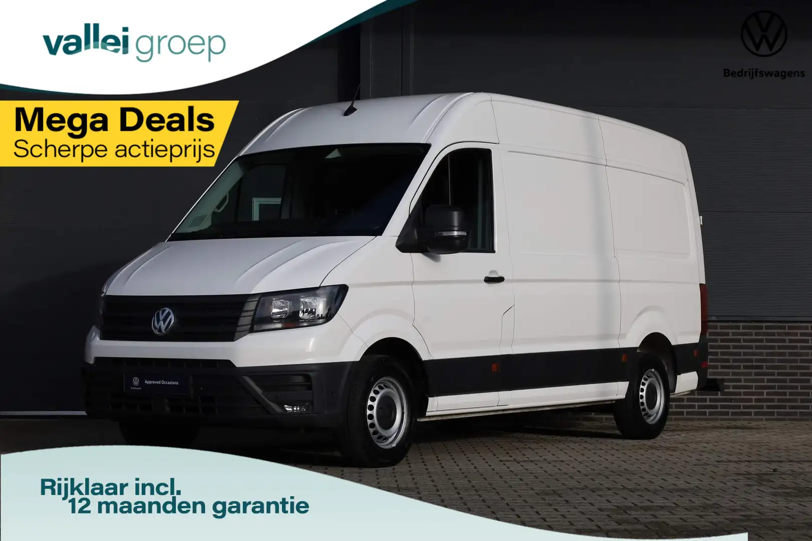 Volkswagen Crafter 30 2.0 TDI 140PK L3H3 Highline | Trekhaak | Geveer Blanco - 1