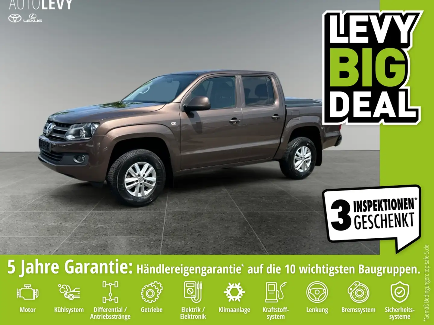 Volkswagen Amarok 2.0 TDI DoubleCab 4x4 *KLIMA*AHK*Abdeckung Bruin - 1