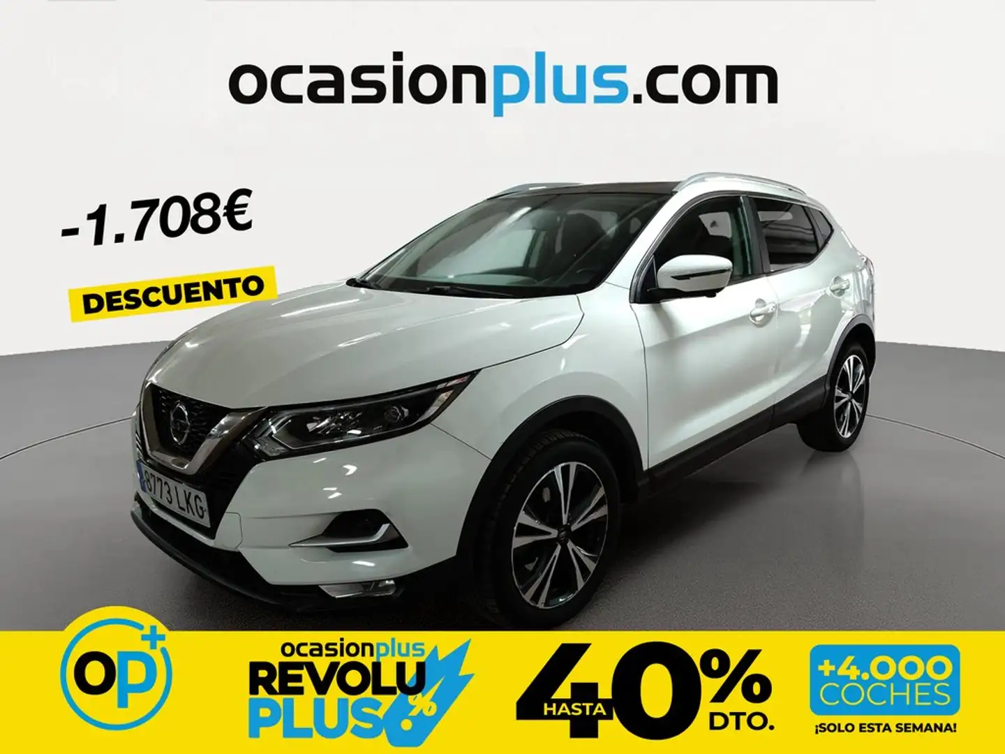Nissan Qashqai 1.3 DIG-T N-Connecta 4x2 103kW Weiß - 1