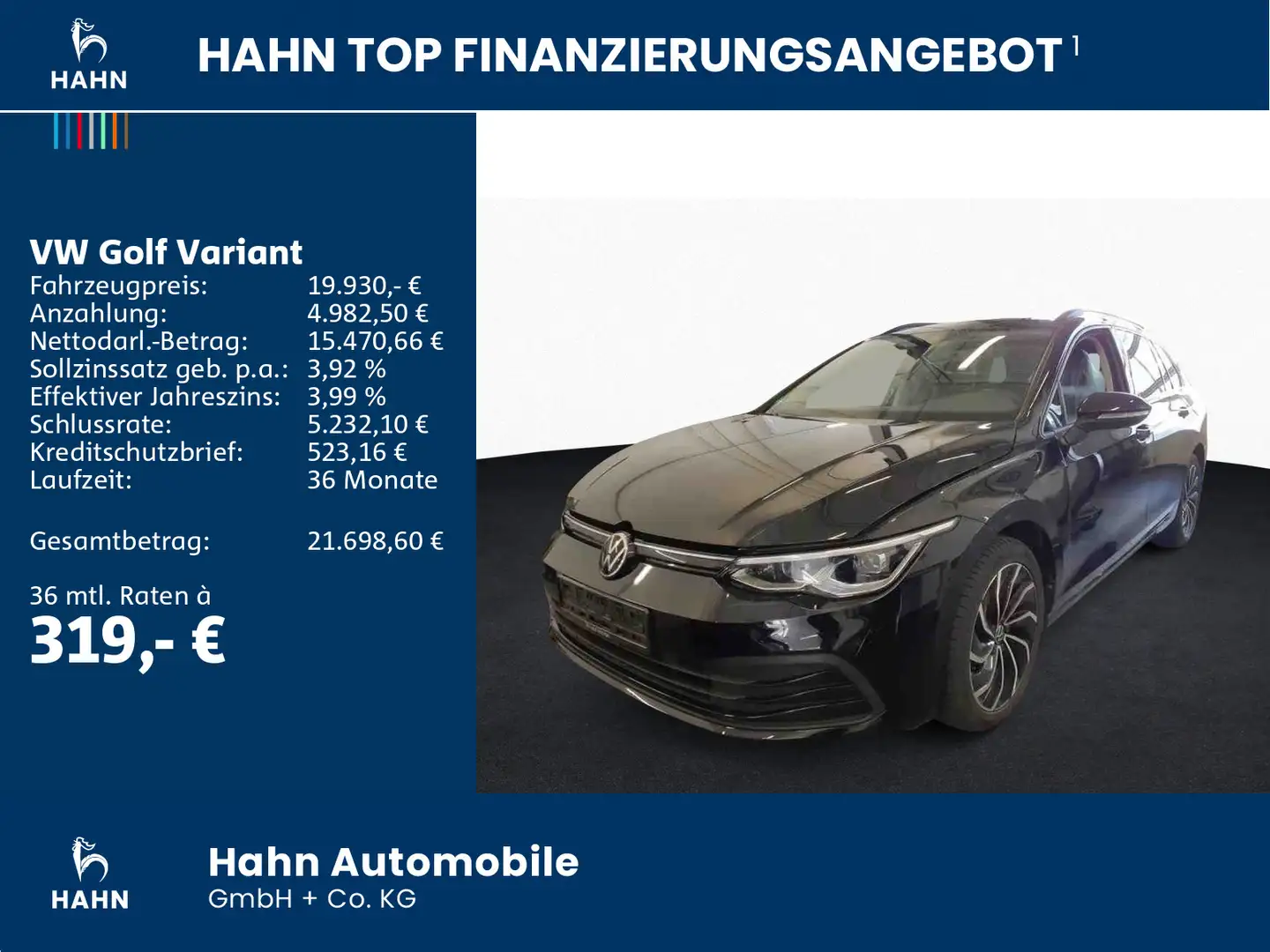 Volkswagen Golf Variant VIII 1.0 TSI Business Navi AHK ACC Schwarz - 2